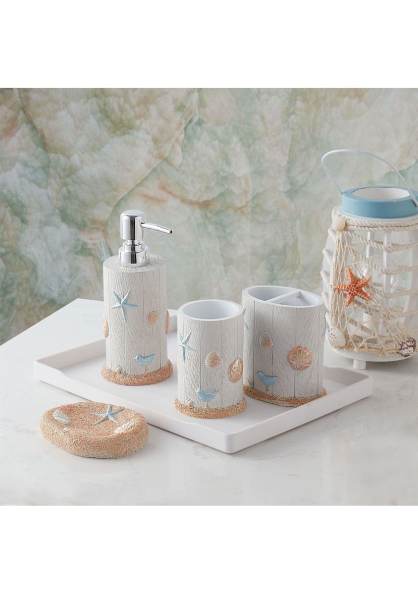Ocean Star Bath Accessory Collection 4 Piece Bathroom Set