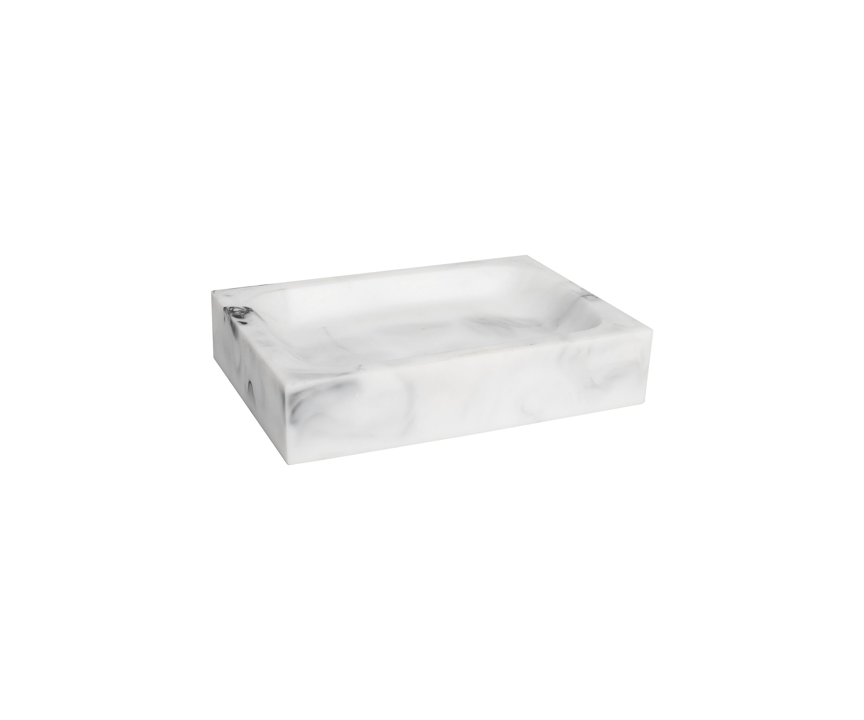 Plaza Poly Resin Bath Accessory Collection 4 Piece Bathroom Set