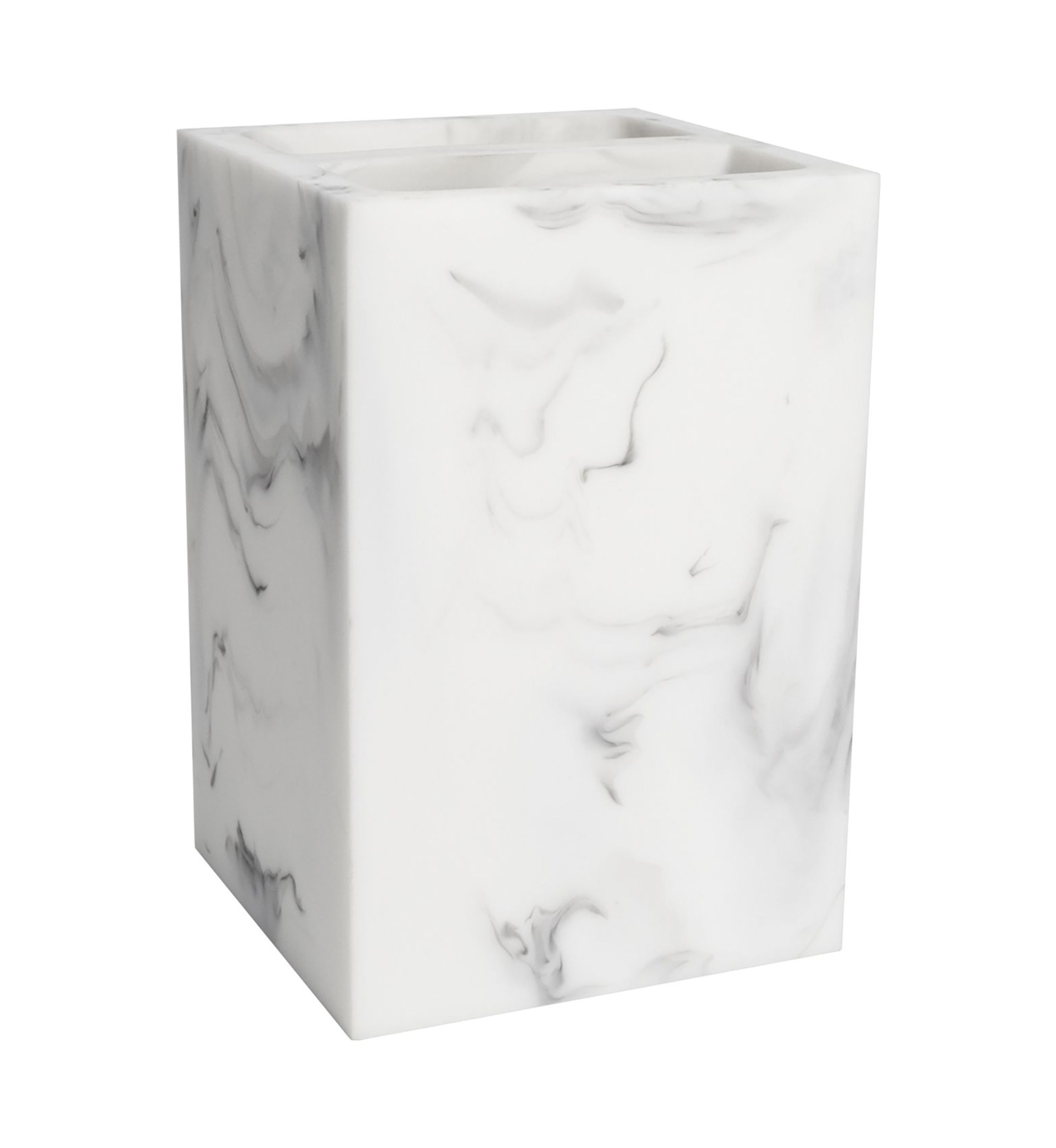 Plaza Bath Accessory Collection Poly Resin Bathroom Toothbrush Holder