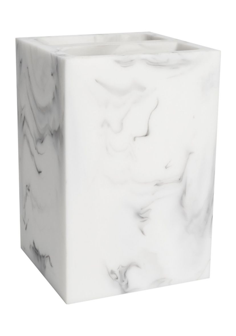 Plaza Bath Accessory Collection Poly Resin Bathroom Toothbrush Holder
