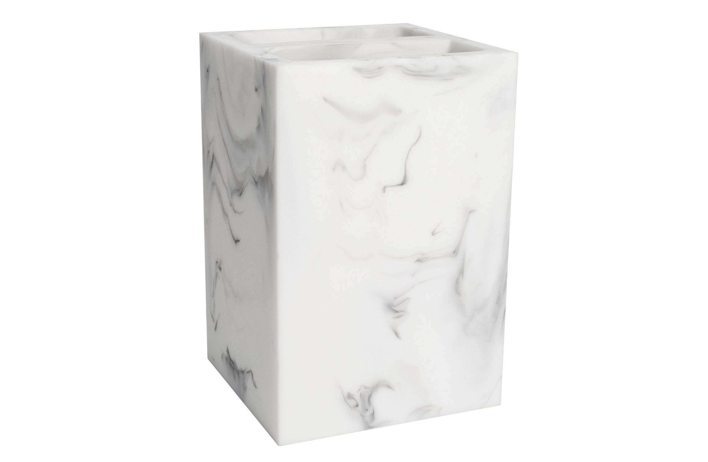 Plaza Bath Accessory Collection Poly Resin Bathroom Toothbrush Holder