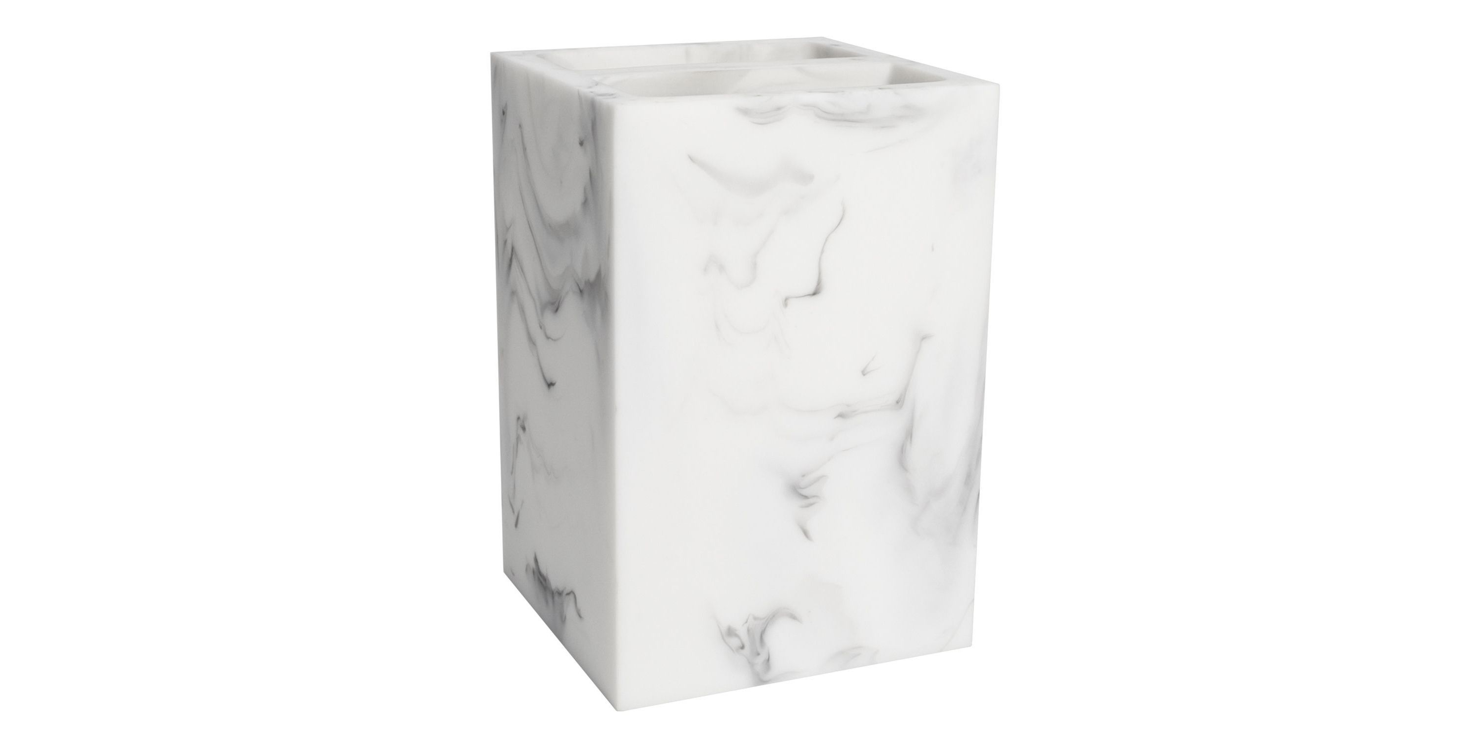 Plaza Bath Accessory Collection Poly Resin Bathroom Toothbrush Holder