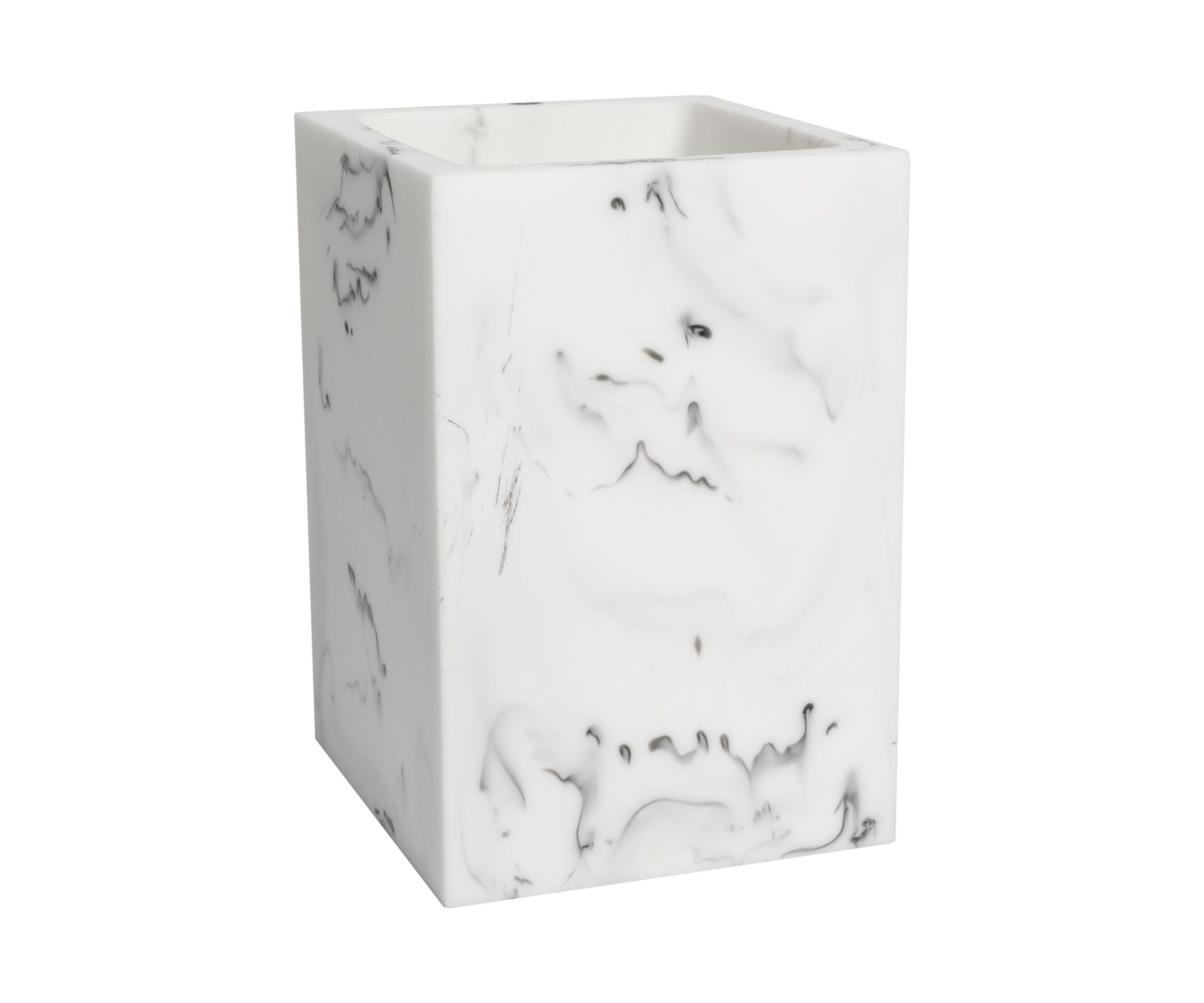 Plaza Bath Accessory Collection Poly Resin Bathroom Tumbler