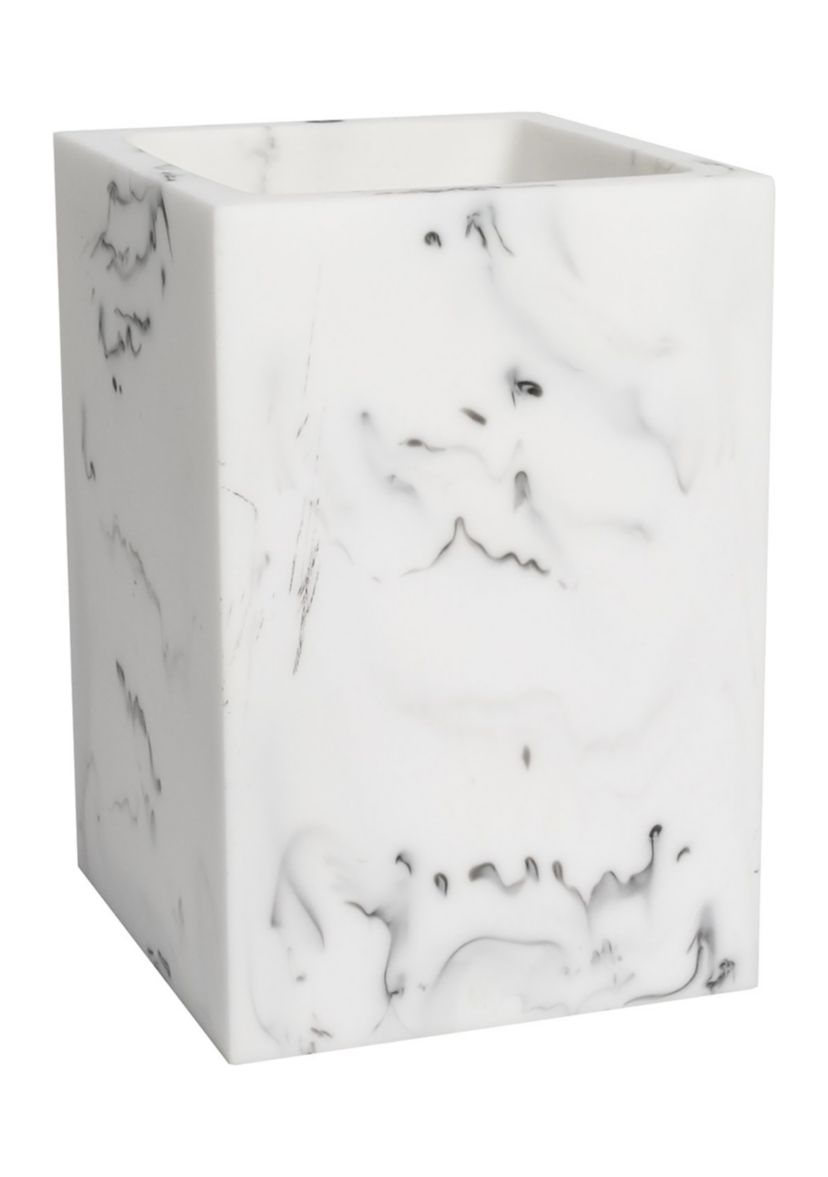 Plaza Bath Accessory Collection Poly Resin Bathroom Tumbler