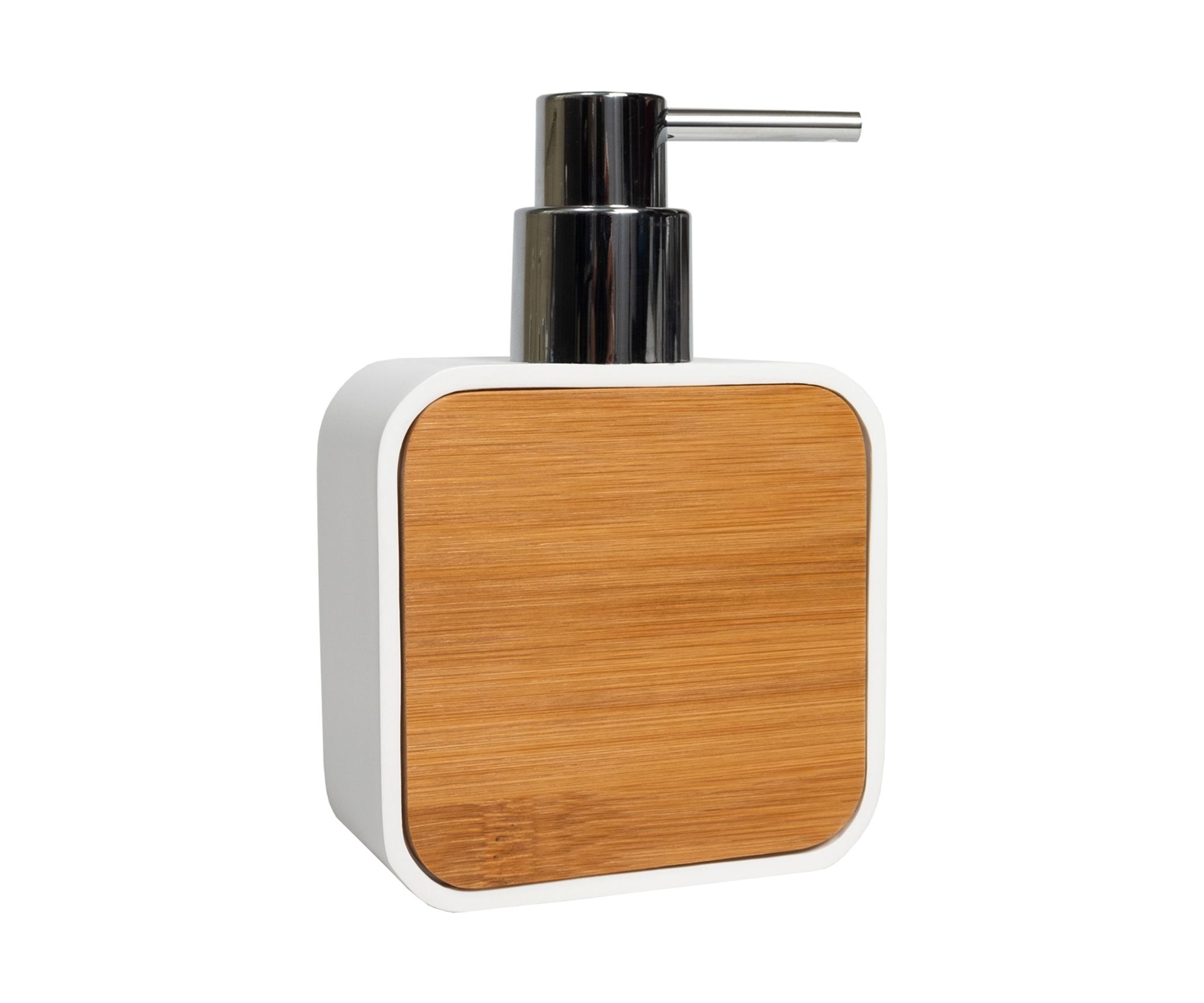 Ritz Bath Accessory Collection Poly Resin, Bamboo Bathroom Lotion/Soap Dispenser