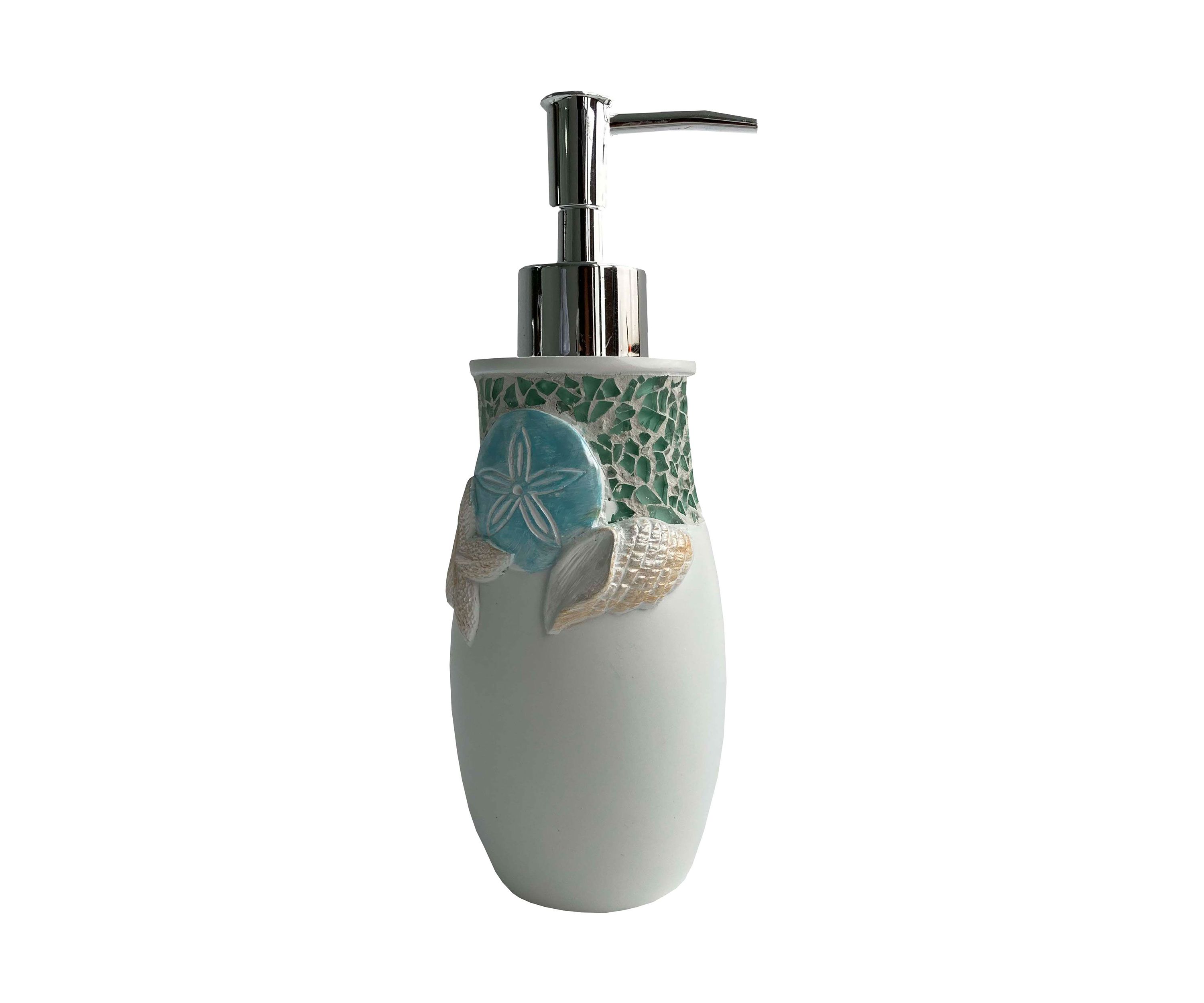 Seascape Bath Accessory Collection 4 Piece Bathroom Set