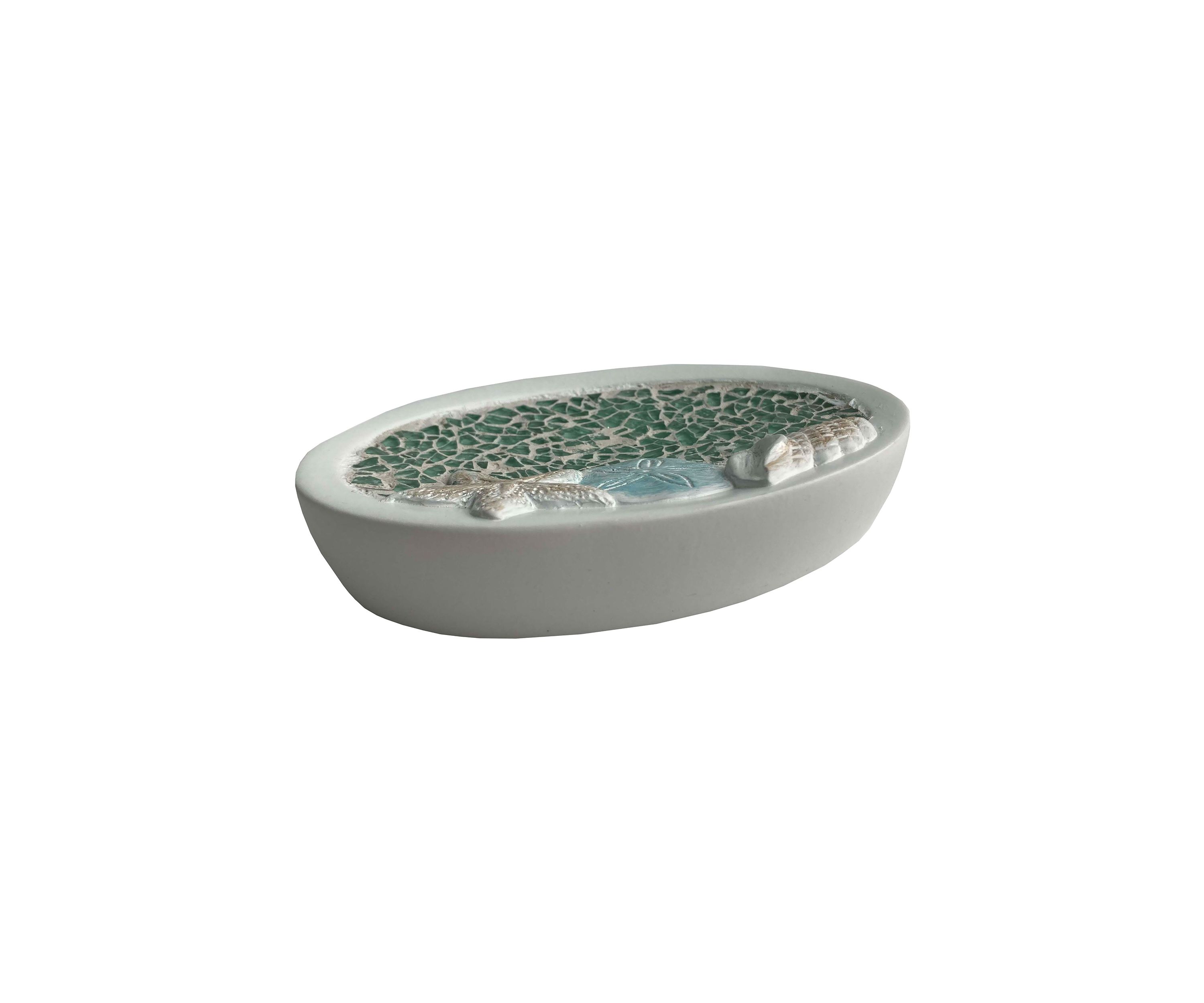 Seascape Bath Accessory Collection 4 Piece Bathroom Set