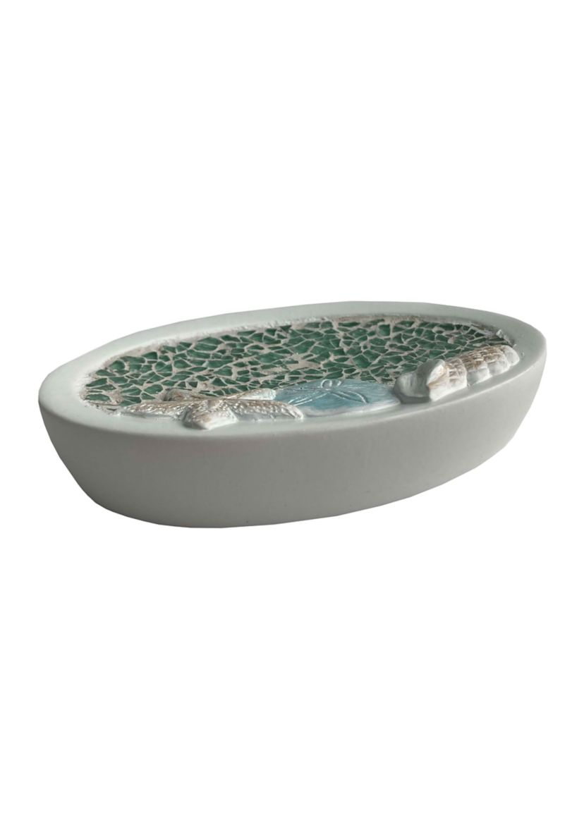 Seascape Bath Accessory Collection 4 Piece Bathroom Set