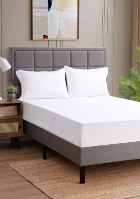Sweet Home Collection Microfiber Fitted Sheet 16" Deep, White