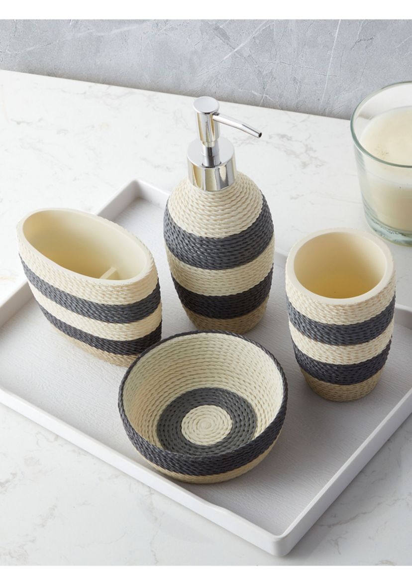 Twist Bath Accessory Collection 4 Piece Bathroom Set