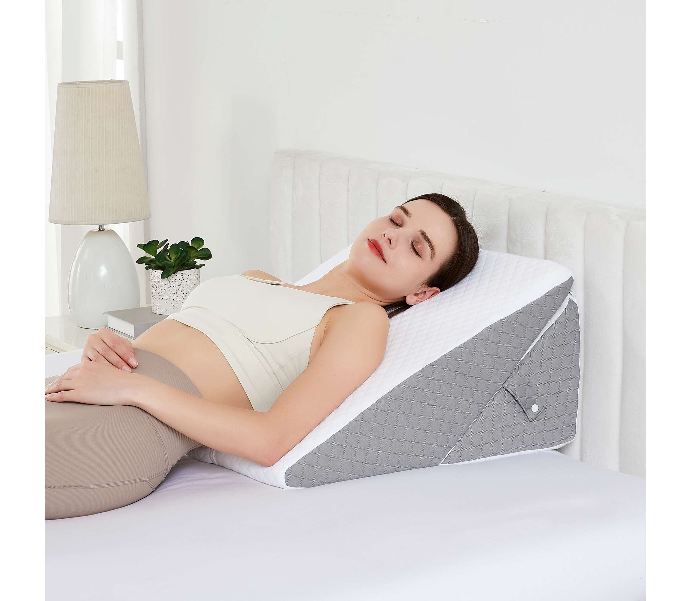 Sweet Home Collection 2 Piece Bed Wedge Pillow Set 22" x 22" x 12"