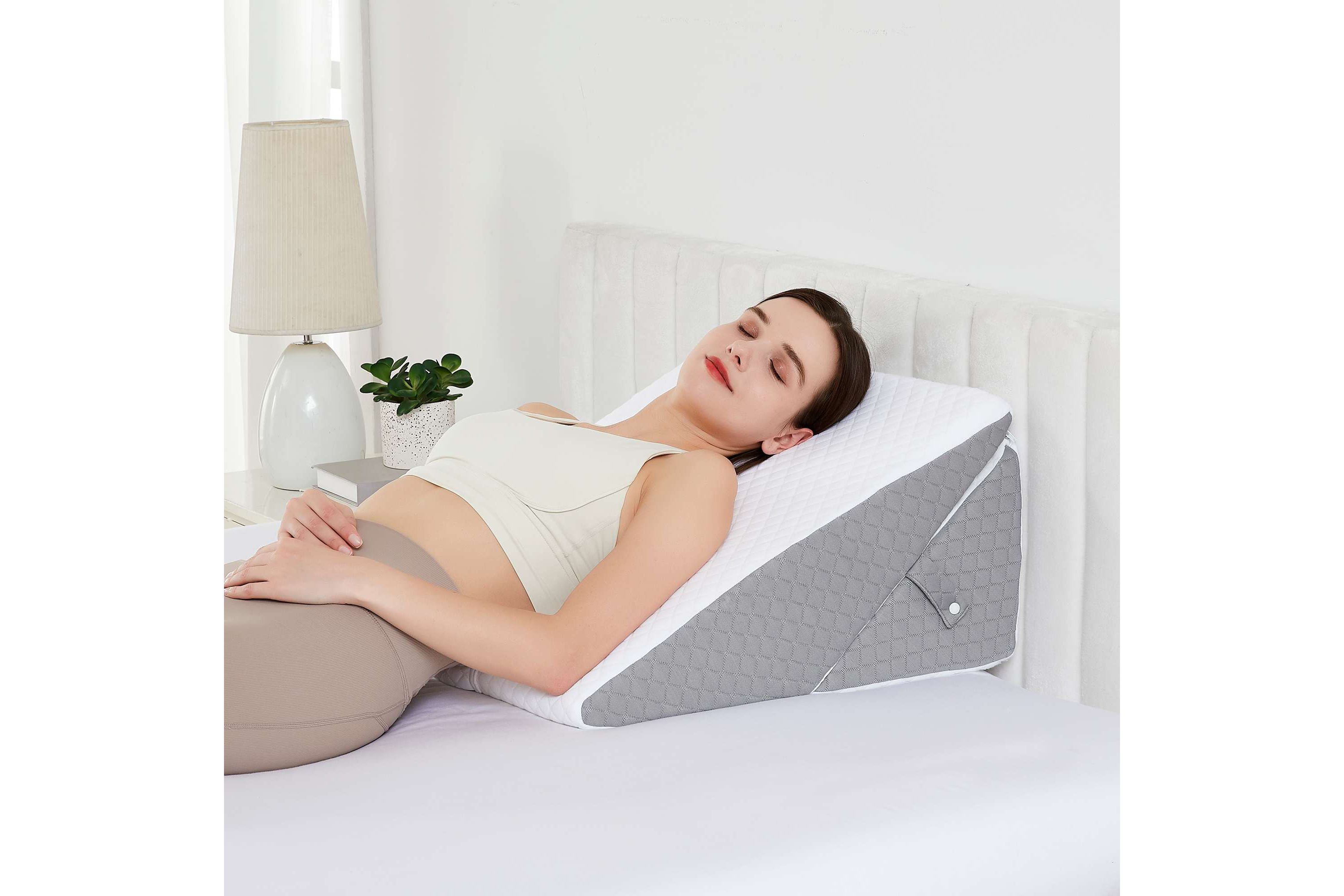 Sweet Home Collection 2 Piece Bed Wedge Pillow Set 22" x 22" x 12"