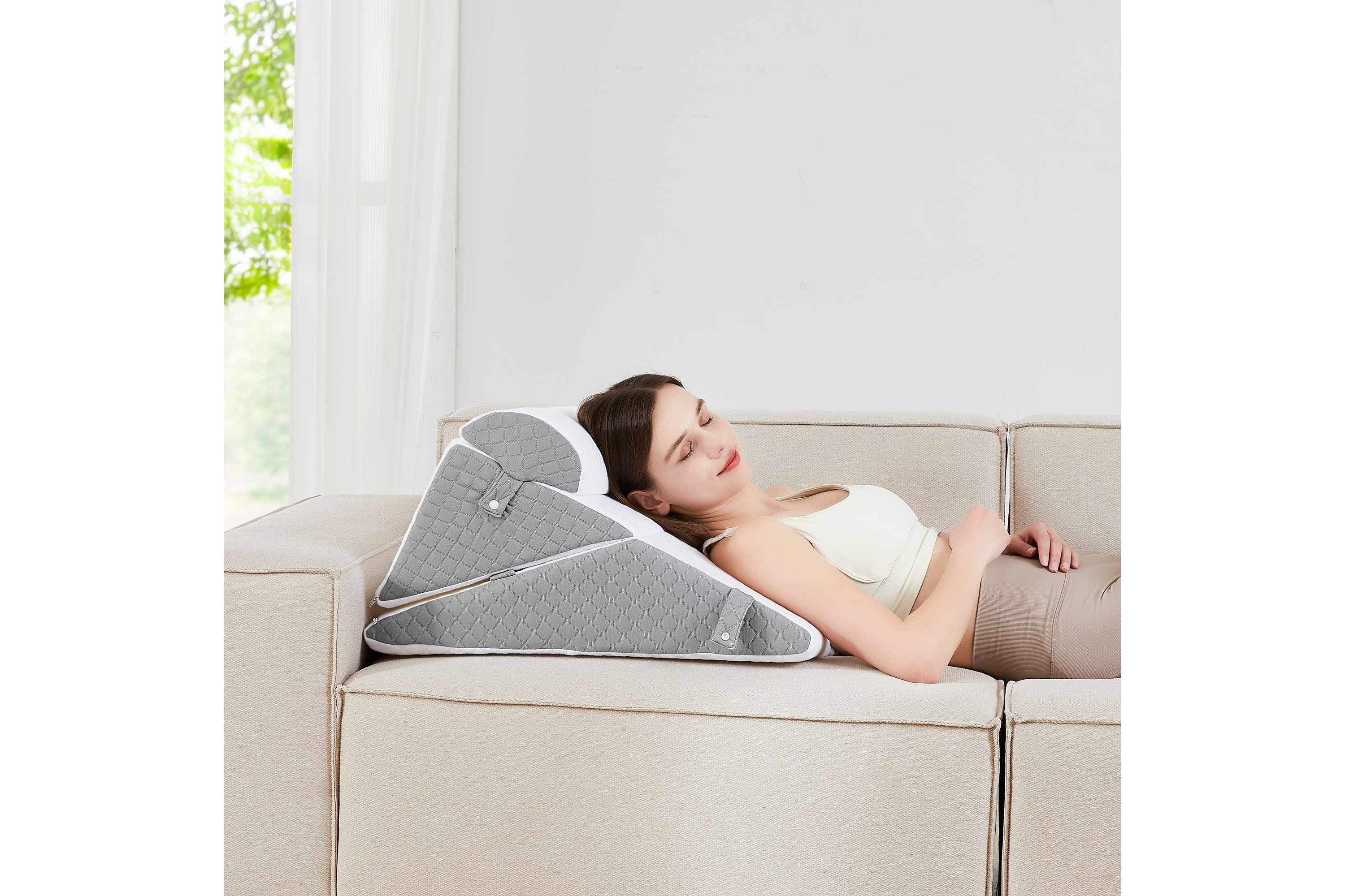 Sweet Home Collection 3 Piece Bed Wedge Pillow Set 22" x 22" x 12"