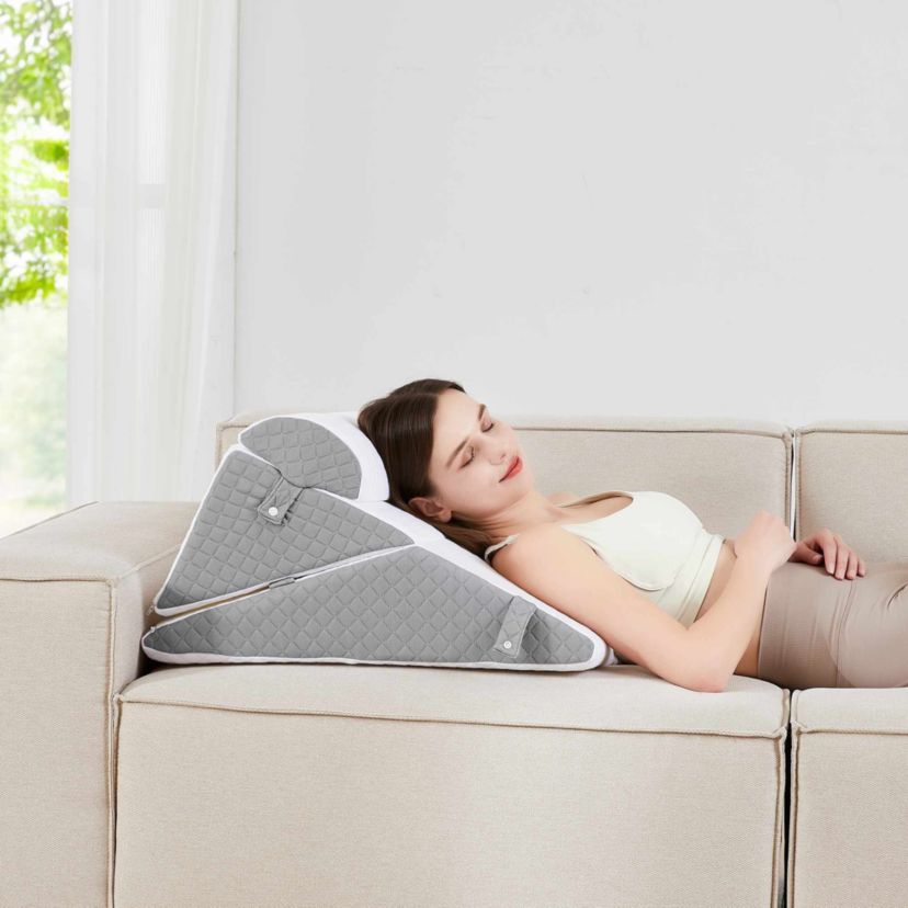 Sweet Home Collection 3 Piece Bed Wedge Pillow Set 22" x 22" x 12"