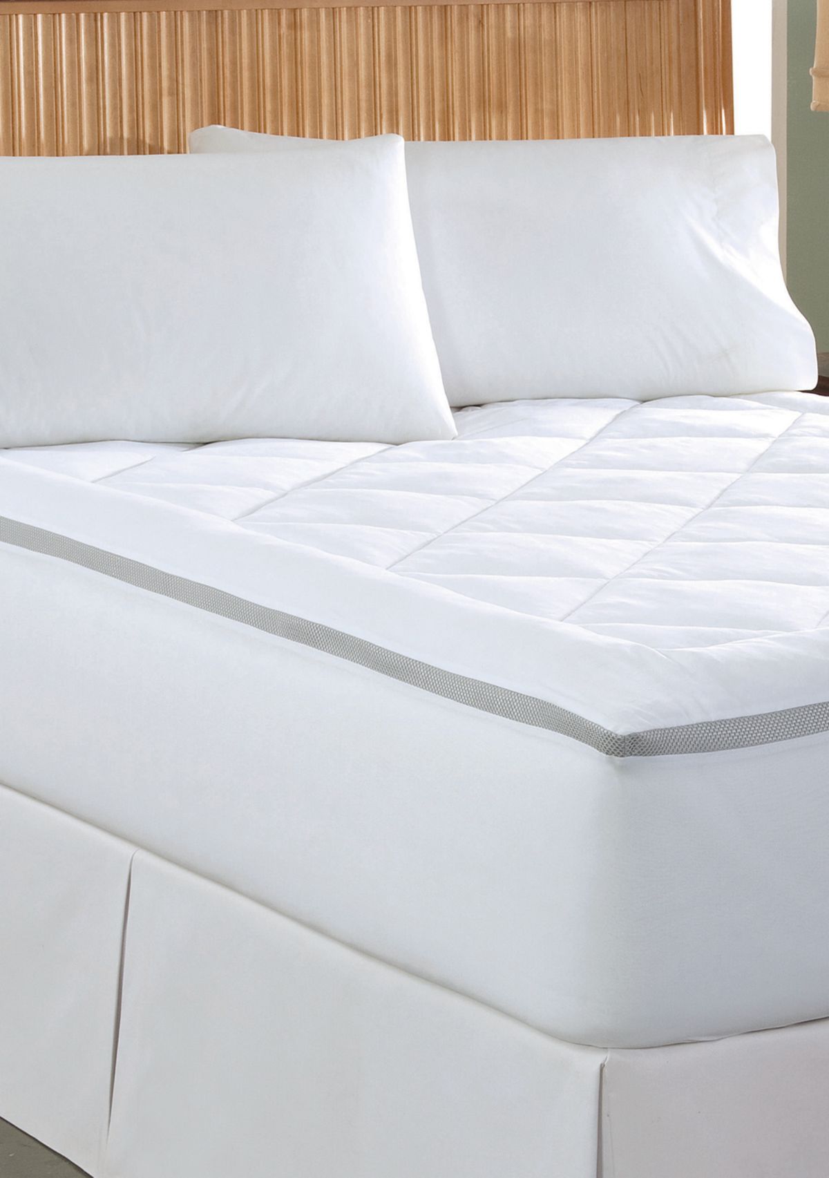 Spacer Breathable Gusset Full Mattress Pad 53-in. x 75-in.
