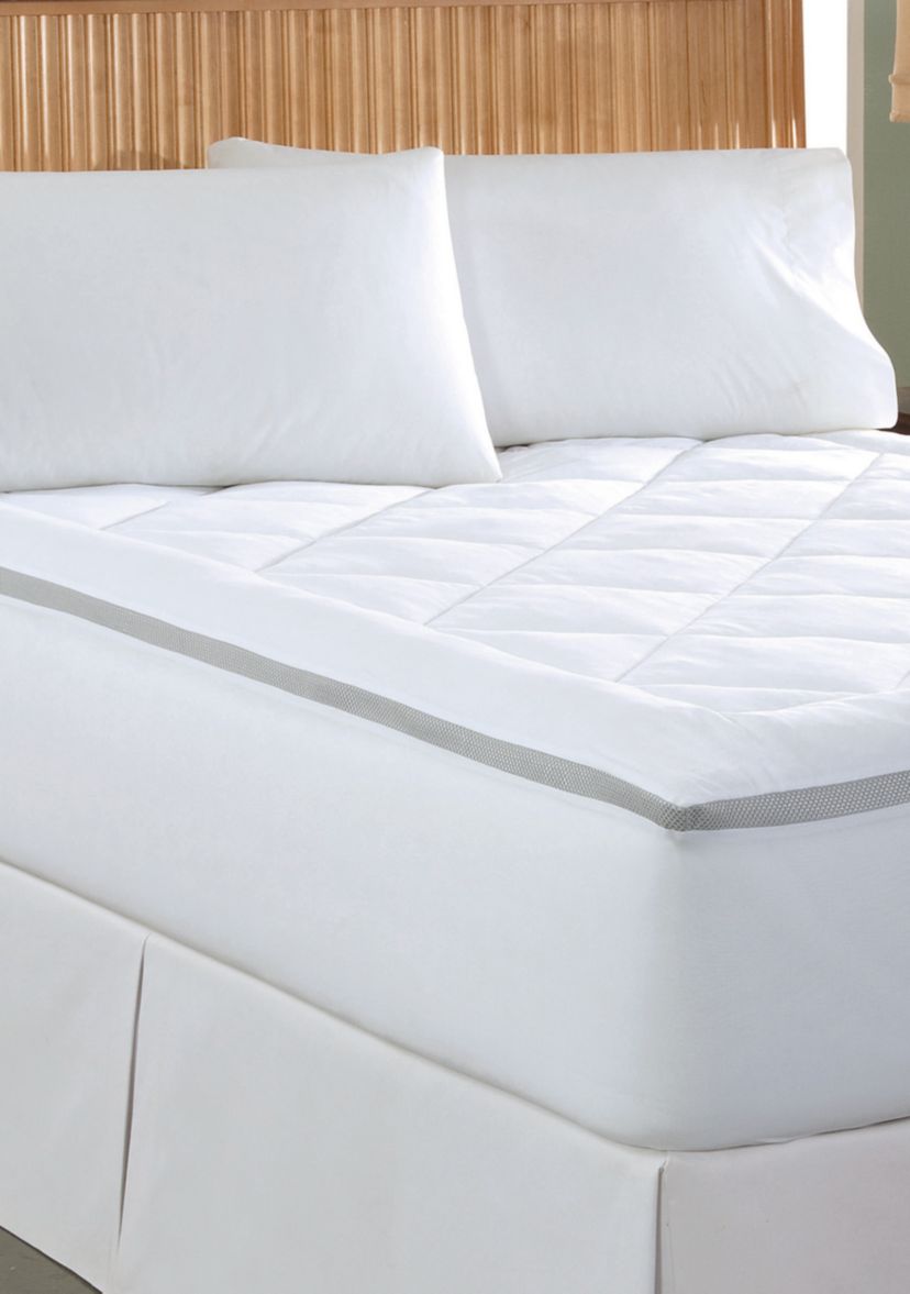 Spacer Breathable Gusset Full Mattress Pad 53-in. x 75-in.