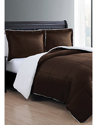 Vcny Home Micro Mink Sherpa Comforter Set Belk