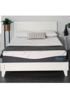 Slumber Solutions 10 Inch Hybrid Mattress, White, Queen