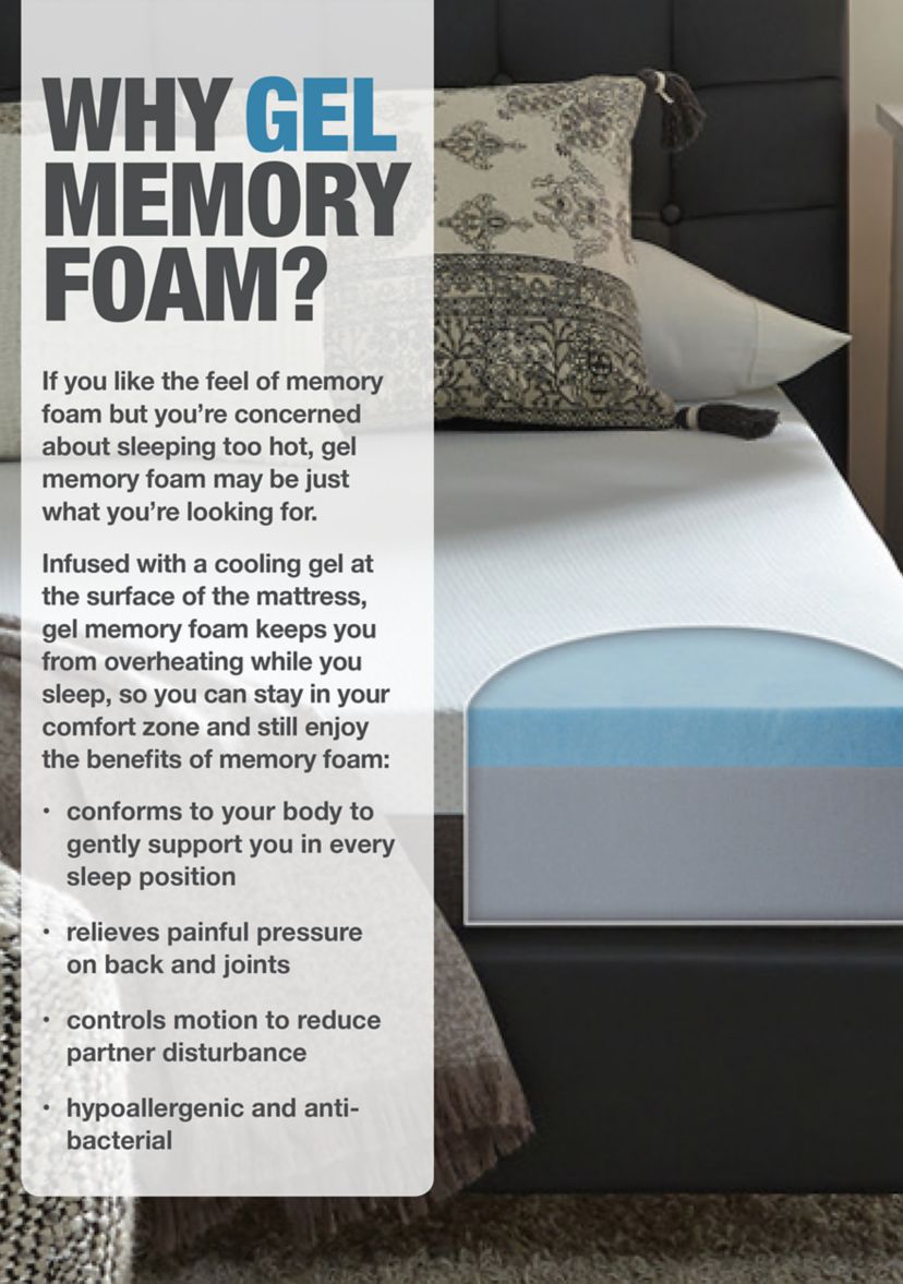 Slumber Solutions Renew 10 Inch Customize Your Comfort Gel Memory Foam Mattress