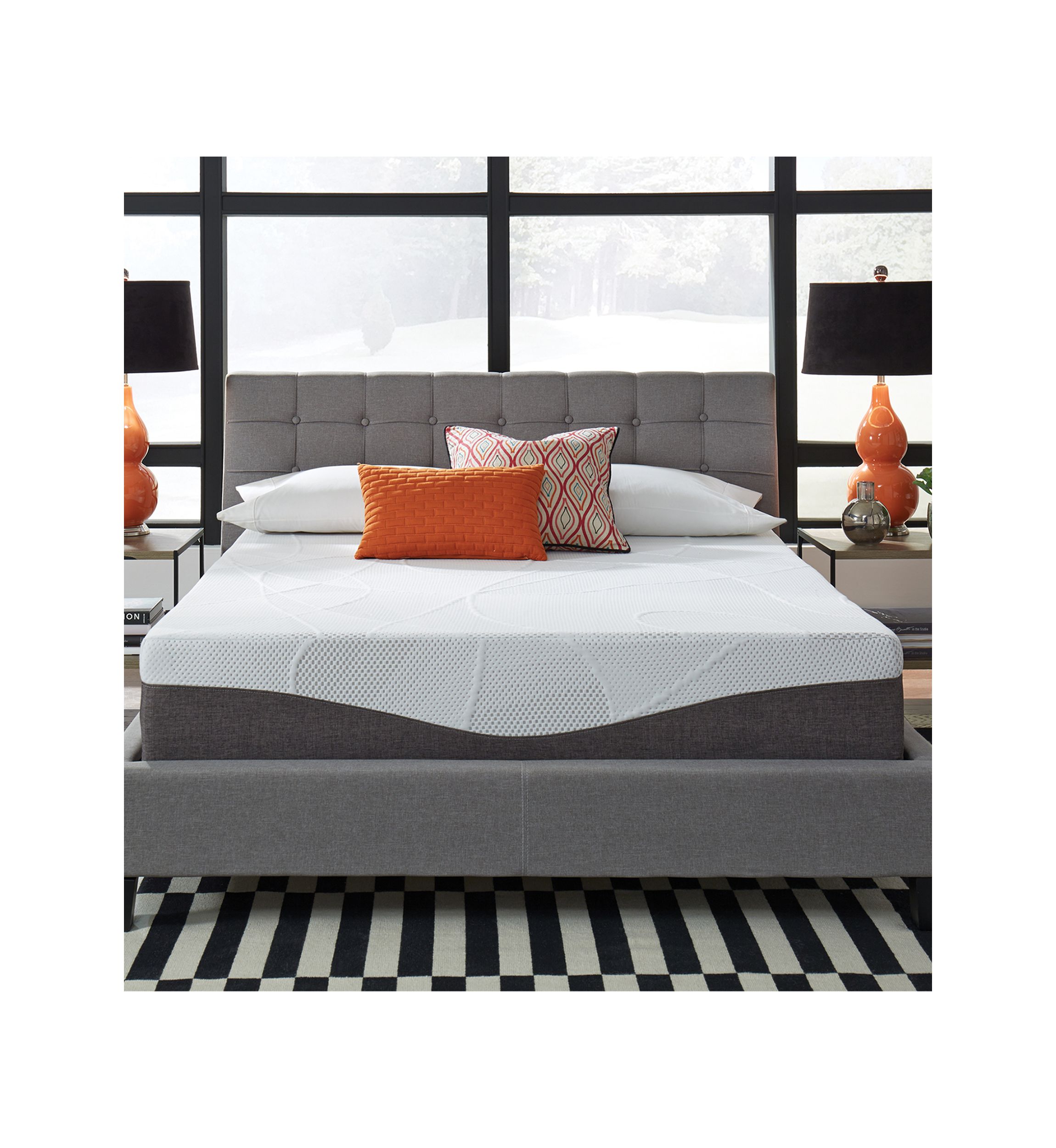 Slumber Solutions Renew 14 Inch Customize Your Comfort Gel Memory Foam Mattress