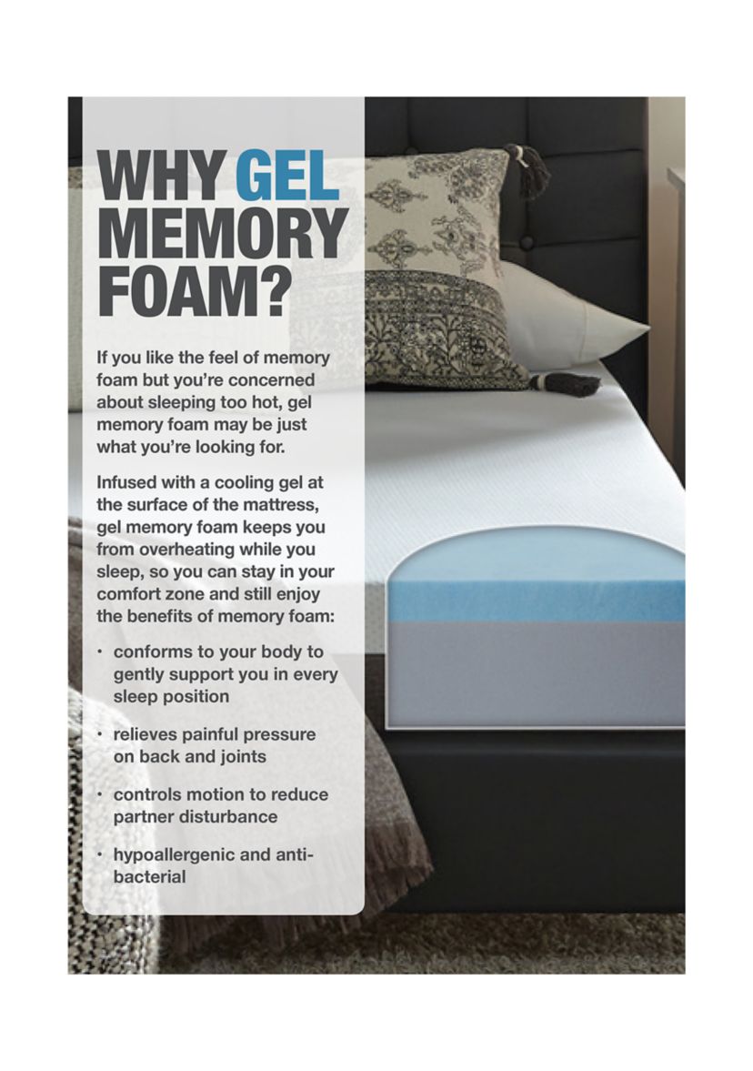 Slumber Solutions Renew 14 Inch Customize Your Comfort Gel Memory Foam Mattress