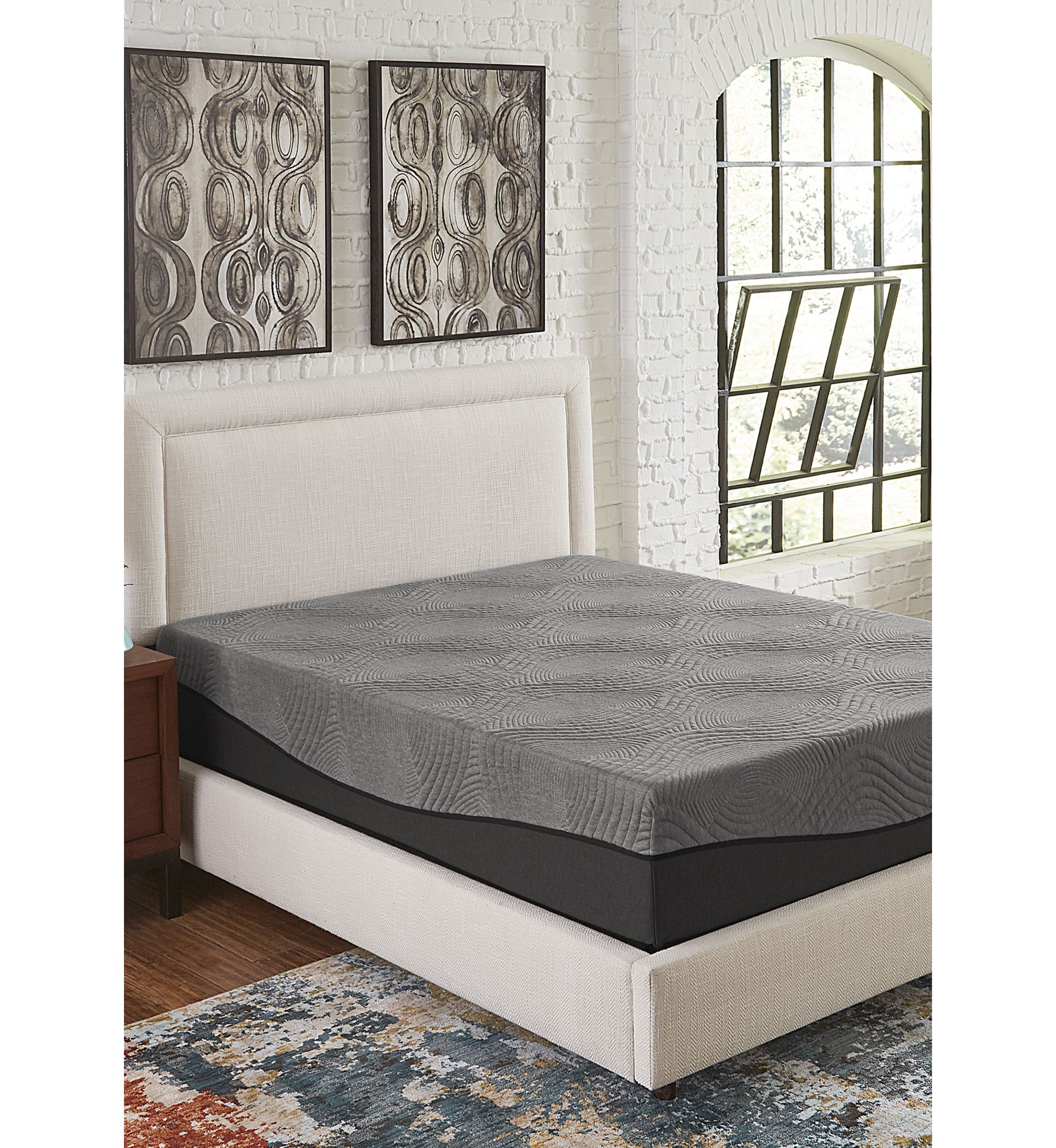 Active 12 Inch Ebonite Memory Foam Mattress