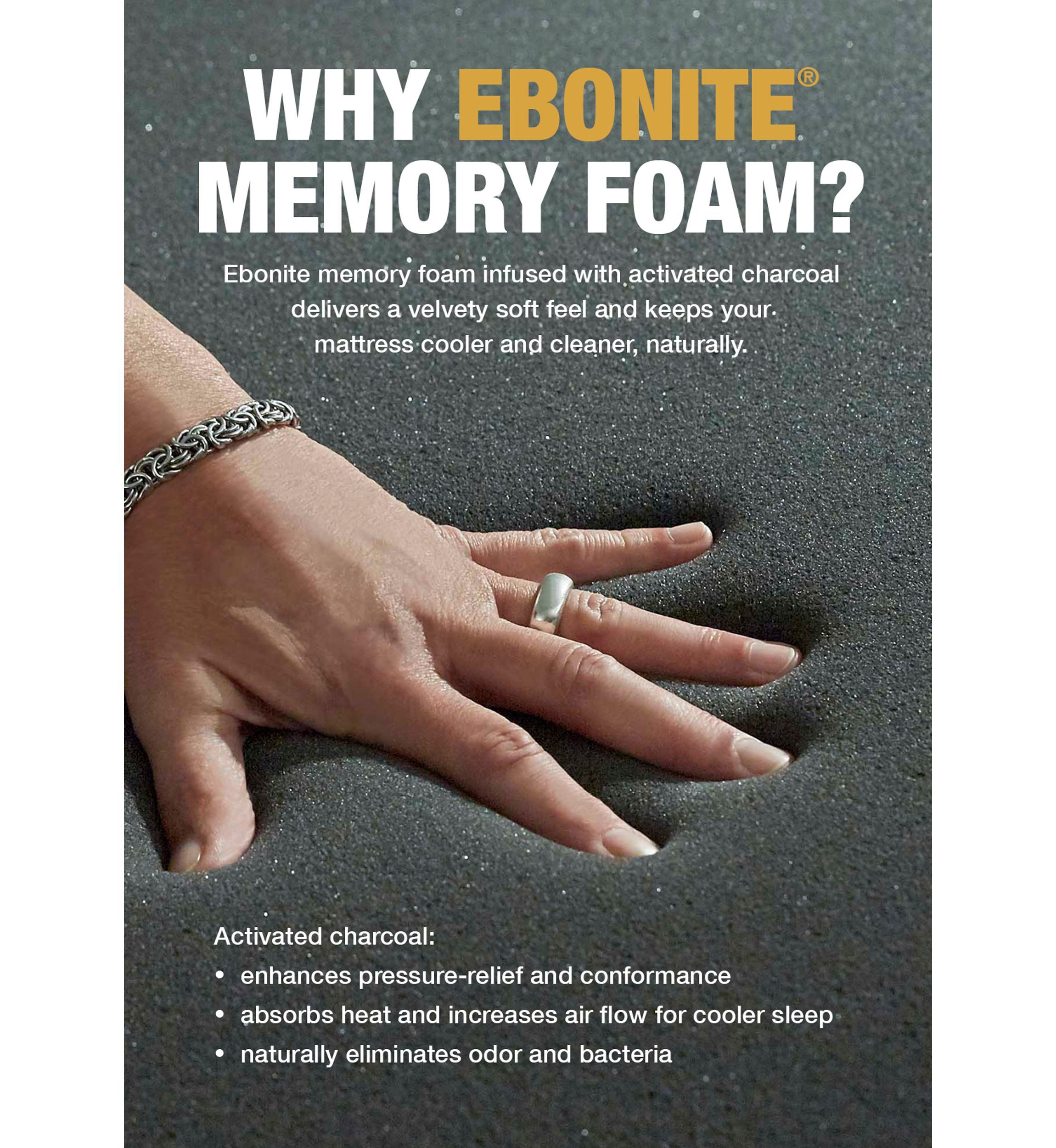 Active 12 Inch Ebonite Memory Foam Mattress