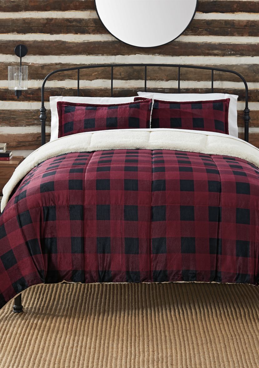 Buffalo Plaid 3 Piece Comforter Set