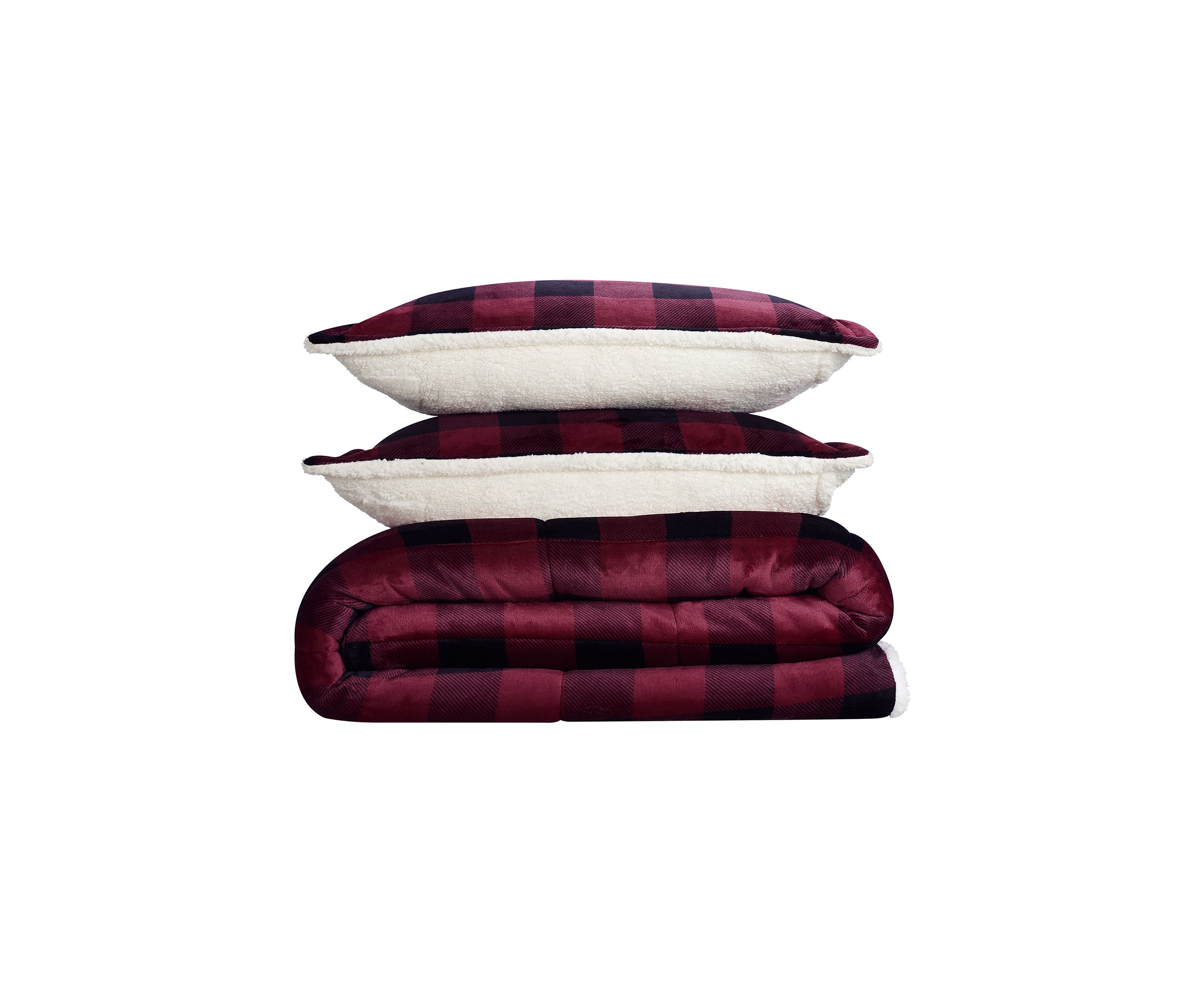 Buffalo Plaid 3 Piece Comforter Set