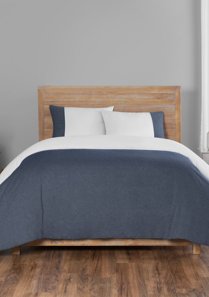 Kinsley Chambray Color Block 3 Piece Duvet Set