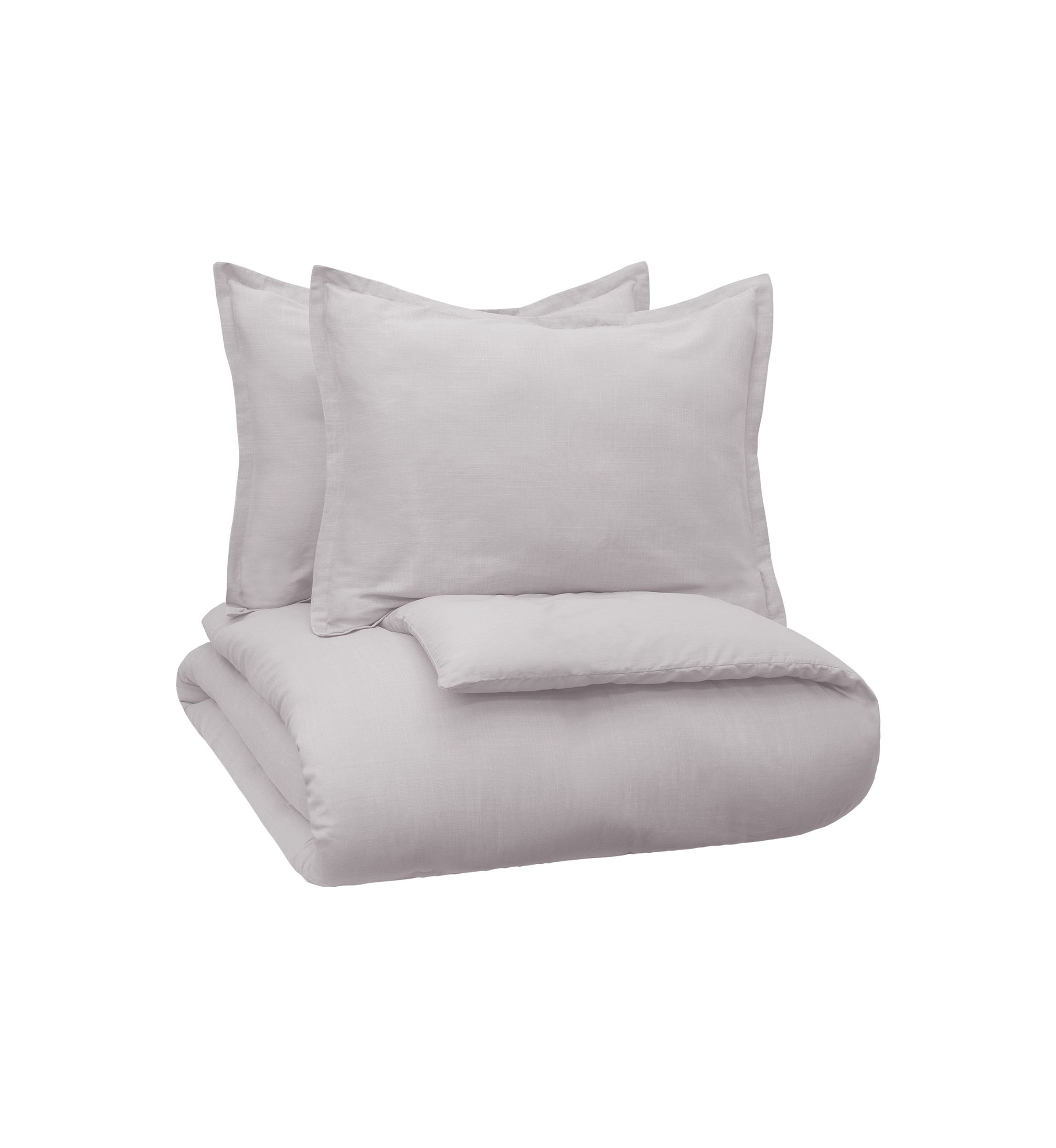 Lark Solid 3 Piece Duvet Set
