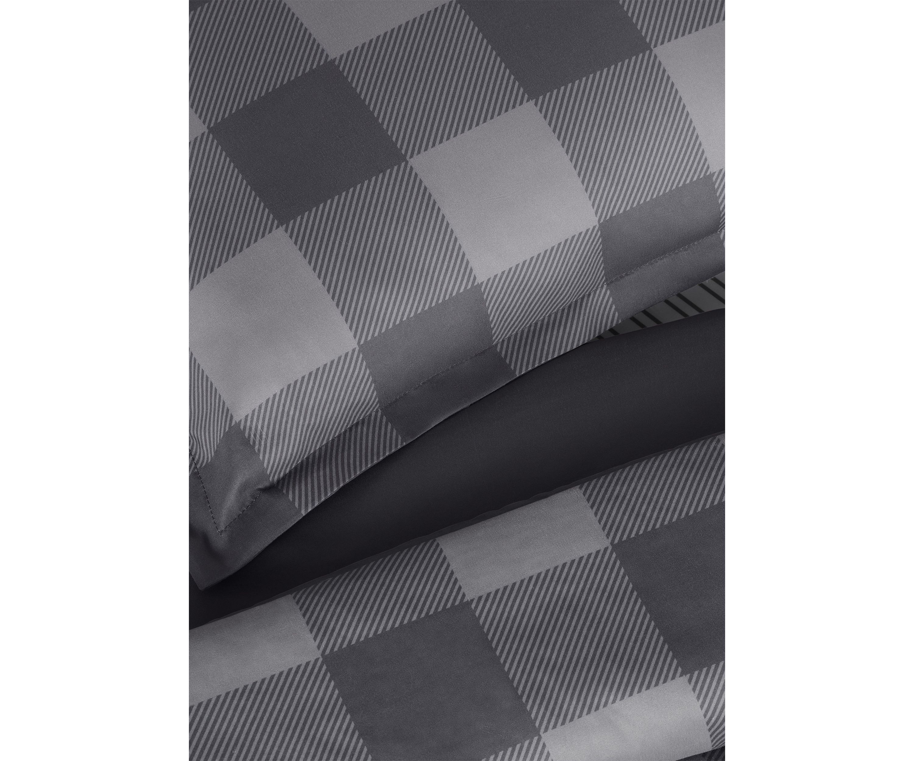 Simply Clean Alex Buffalo Check Plaid Antimicrobial Complete Bedding Set with Sheets