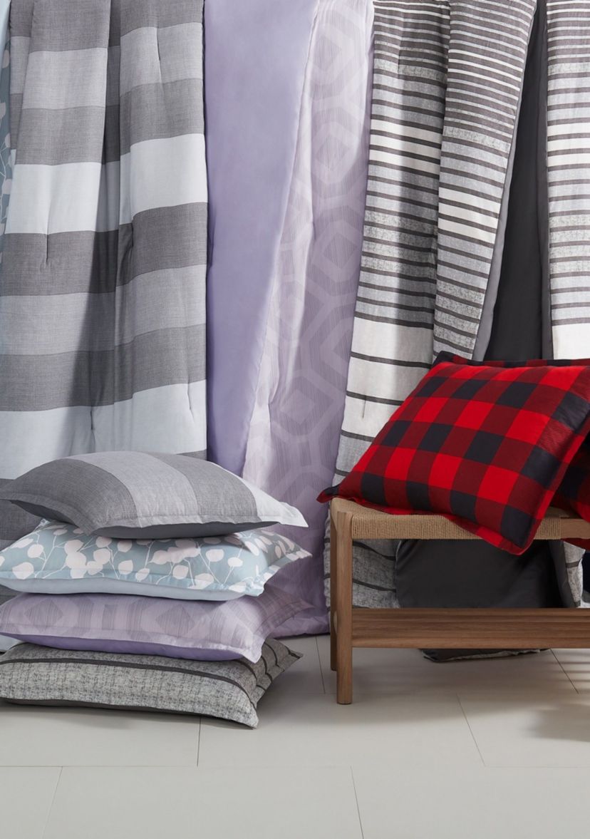 Simply Clean Alex Buffalo Check Plaid Antimicrobial Complete Bedding Set with Sheets