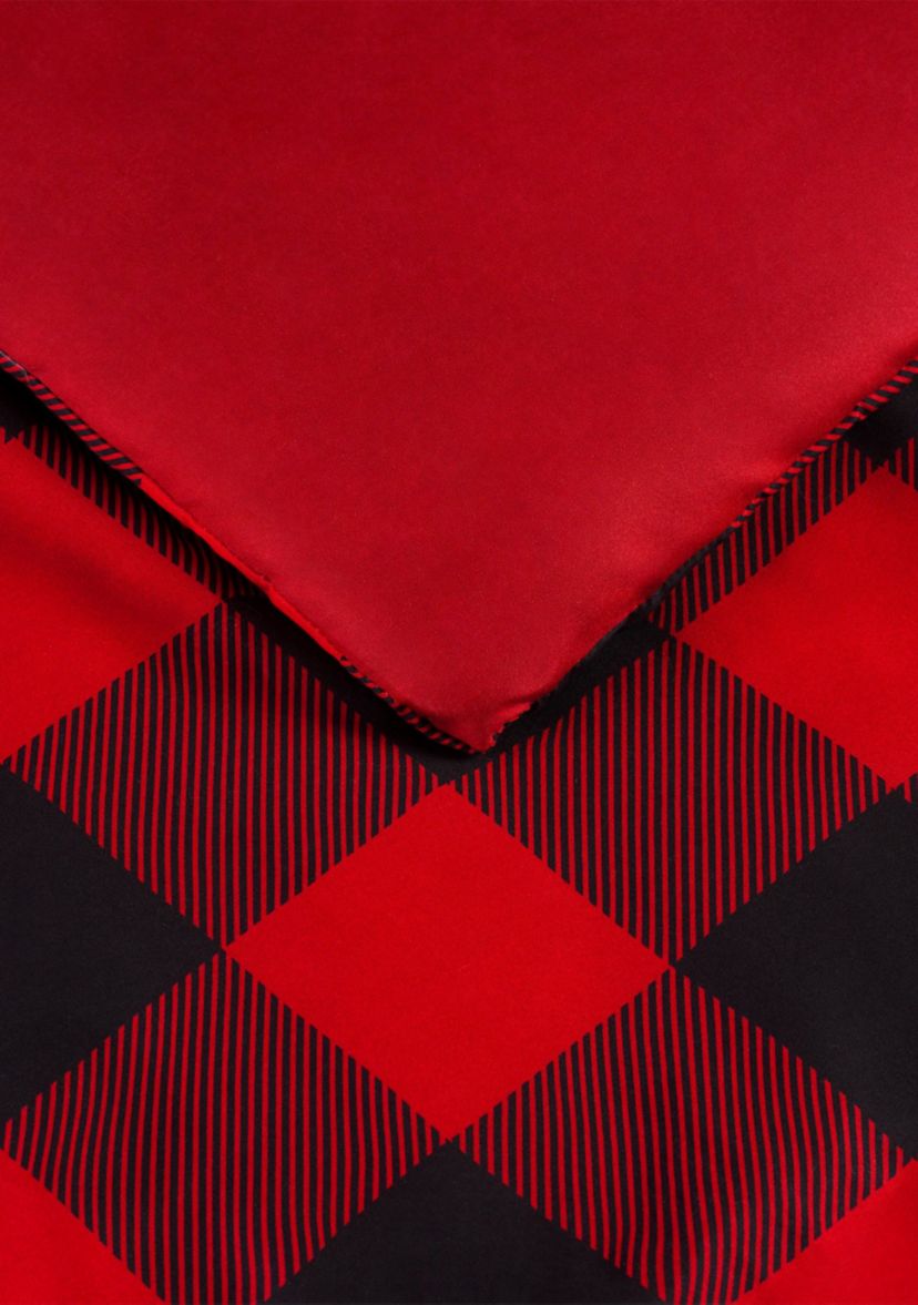Simply Clean Alex Buffalo Check Plaid Antimicrobial Comforter Set
