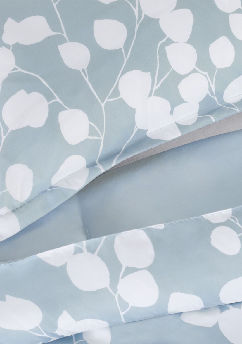 Simply Clean Ellen Botanical Leaf Antimicrobial Complete Bedding Set with Sheets