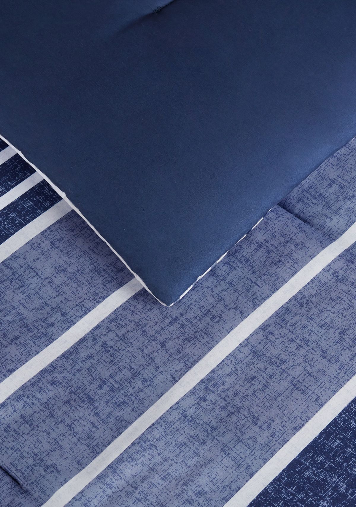 Simply Clean Conrad Variegated Stripe Antimicrobial Complete Bedding Set with Sheets