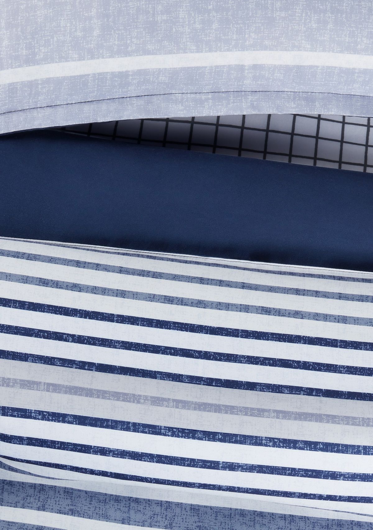 Simply Clean Conrad Variegated Stripe Antimicrobial Complete Bedding Set with Sheets