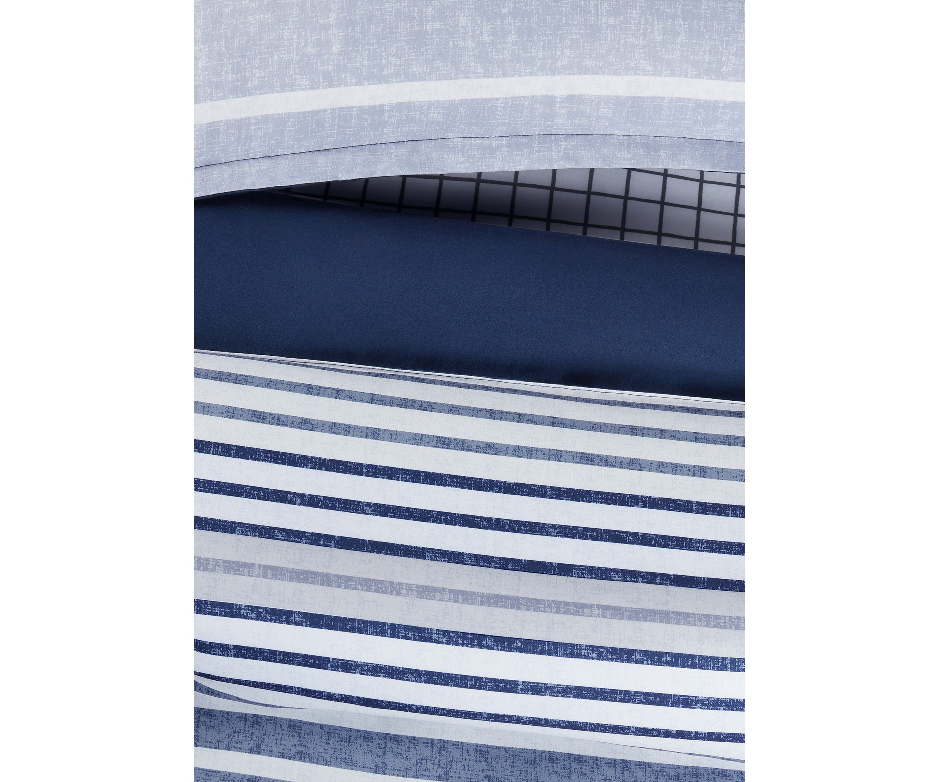 Simply Clean Conrad Variegated Stripe Antimicrobial Complete Bedding Set with Sheets