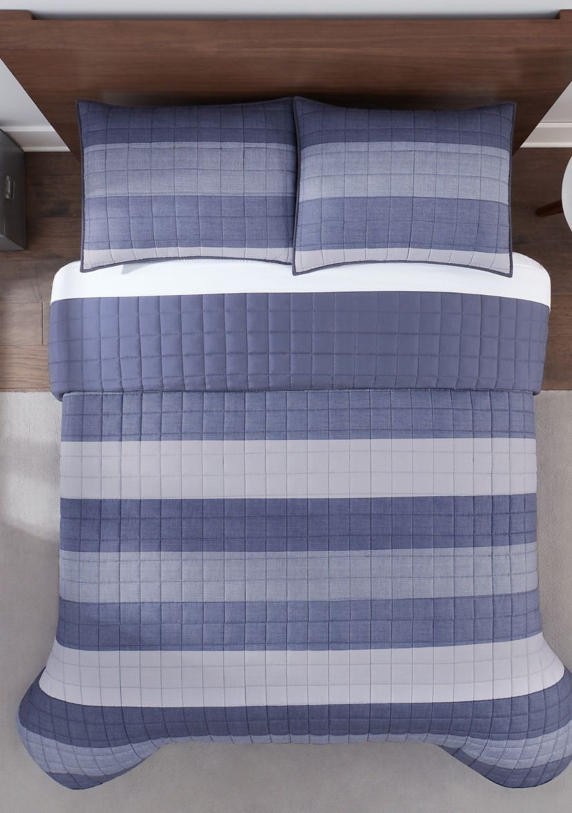 Simply Comfort Billy Textured Stripe Quilt Set