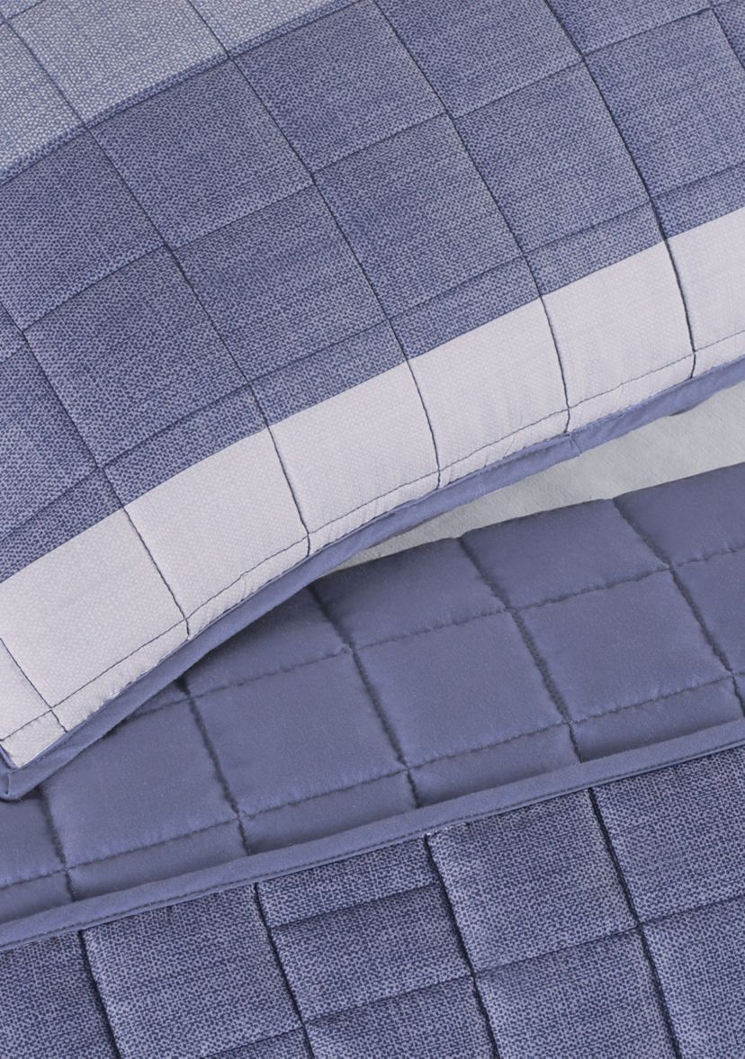 Simply Comfort Billy Textured Stripe Quilt Set