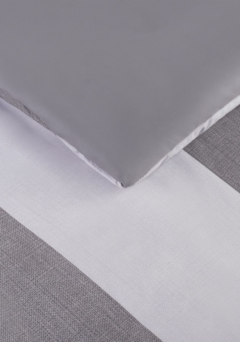 Simply Clean Billy Textured Stripe Antimicrobial Complete Bedding Set with Sheets
