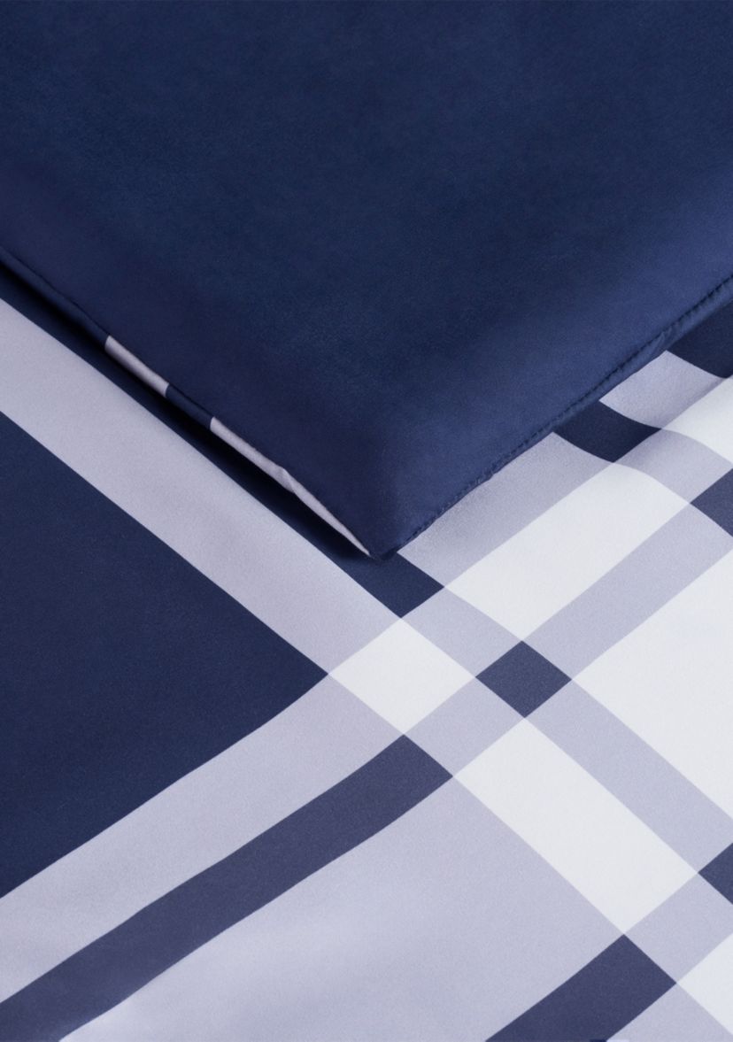 Simply Clean Jax Plaid Antimicrobial Complete Bedding Set with Sheets