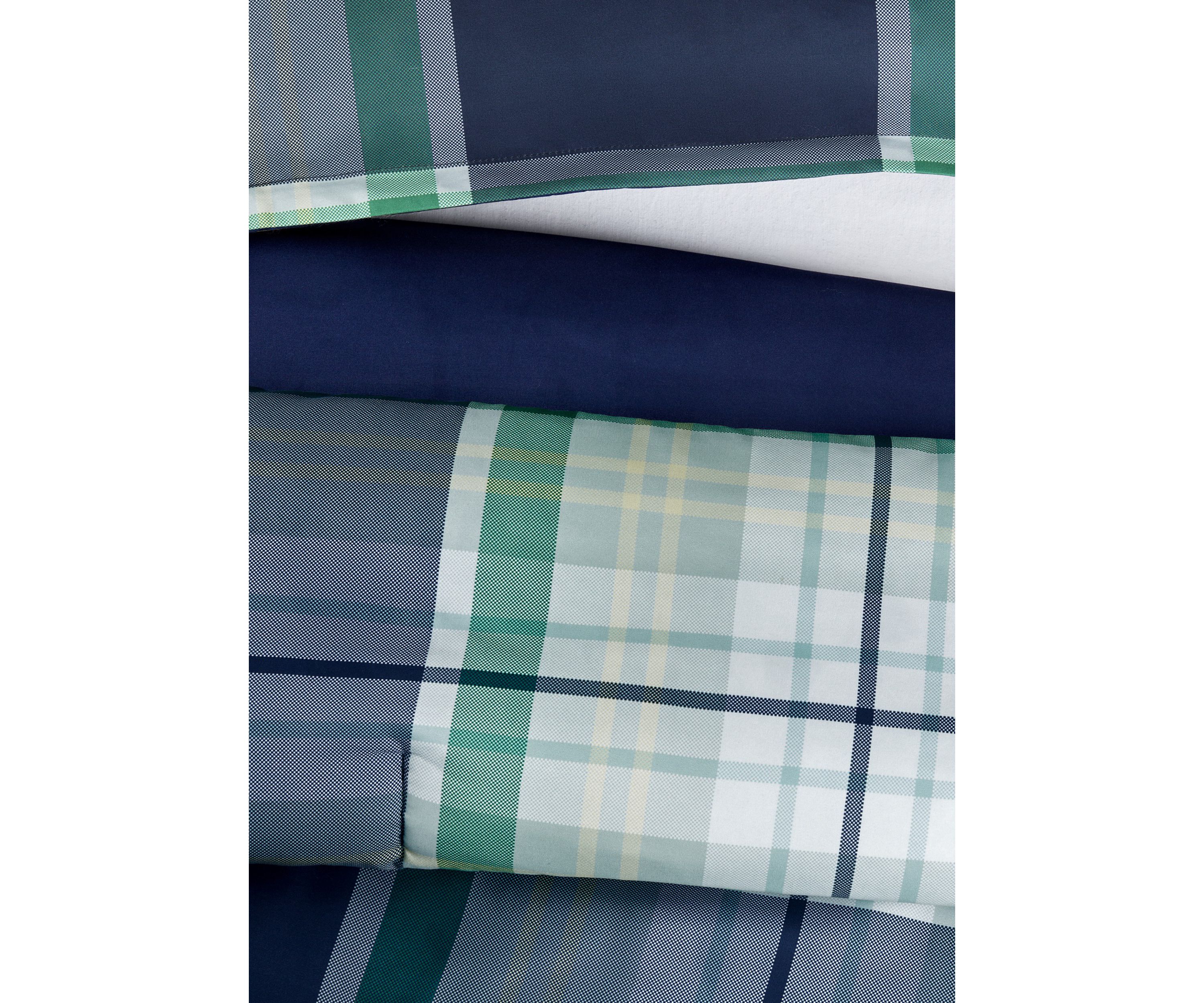 Simply Clean Scott Plaid Antimicrobial Complete Bedding Set with Sheets