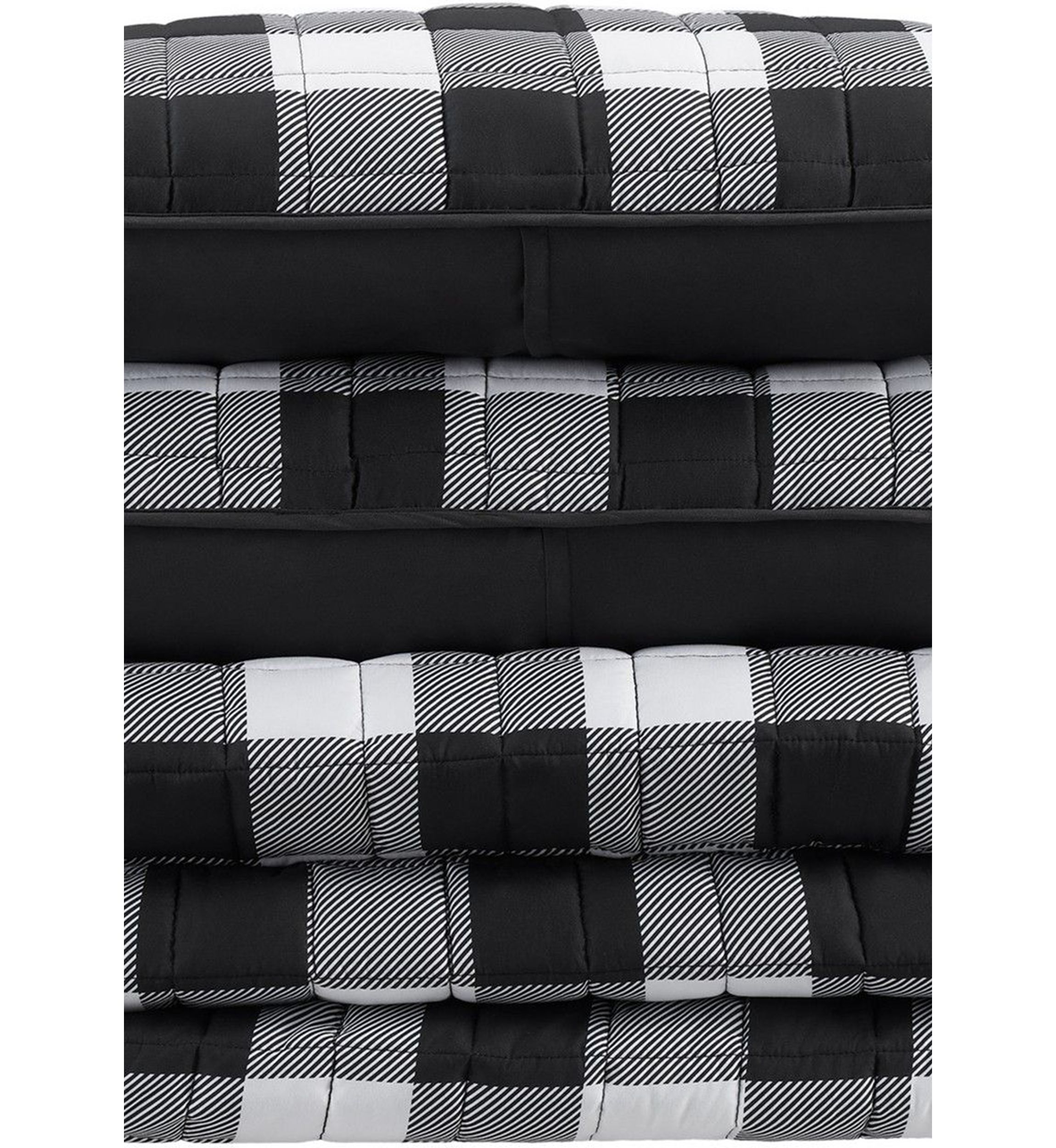 Simply Comfort Alex Buffalo Check Plaid Printed Quilt Set