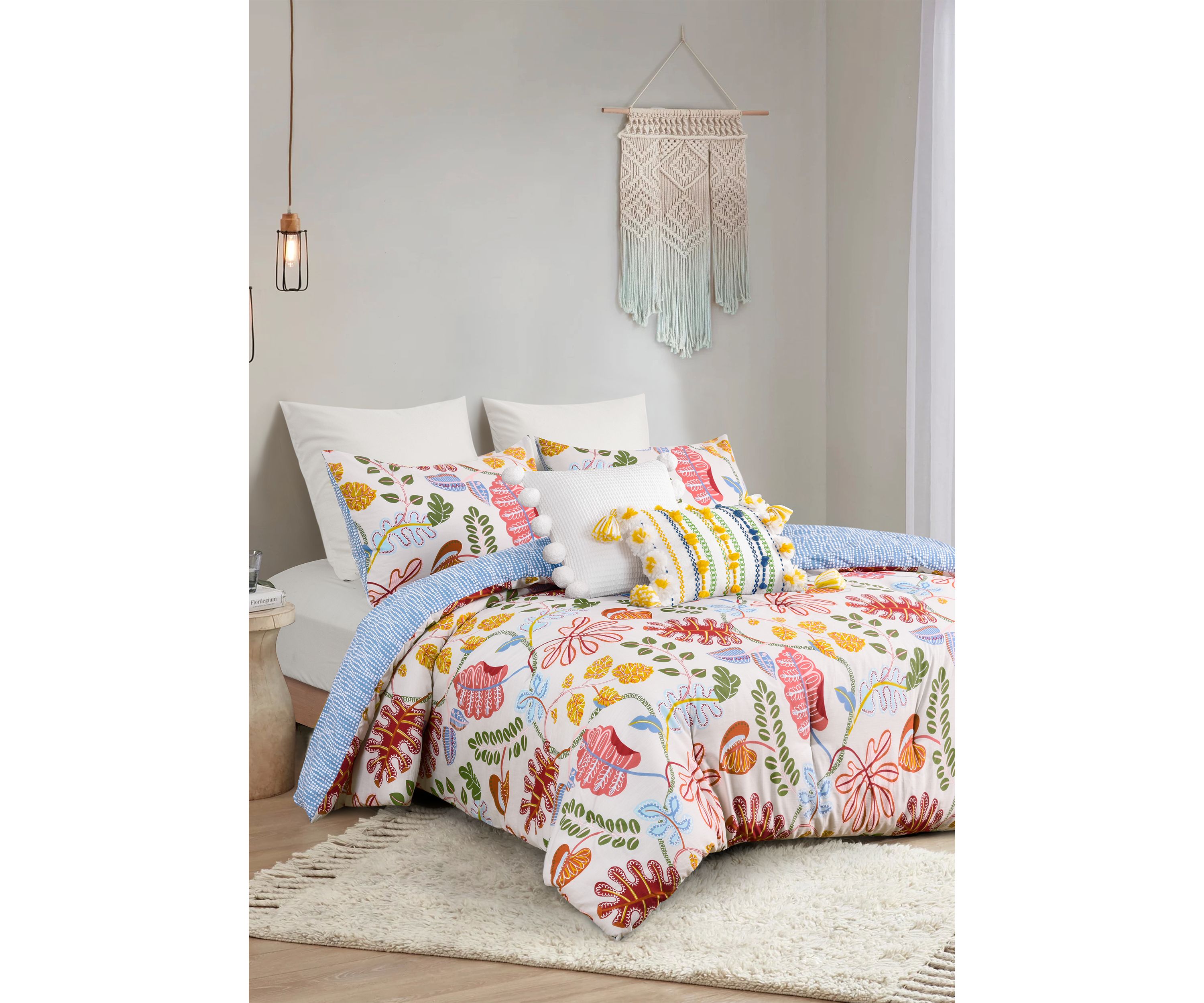 Tropical Leaf 3-Piece Comforter Set