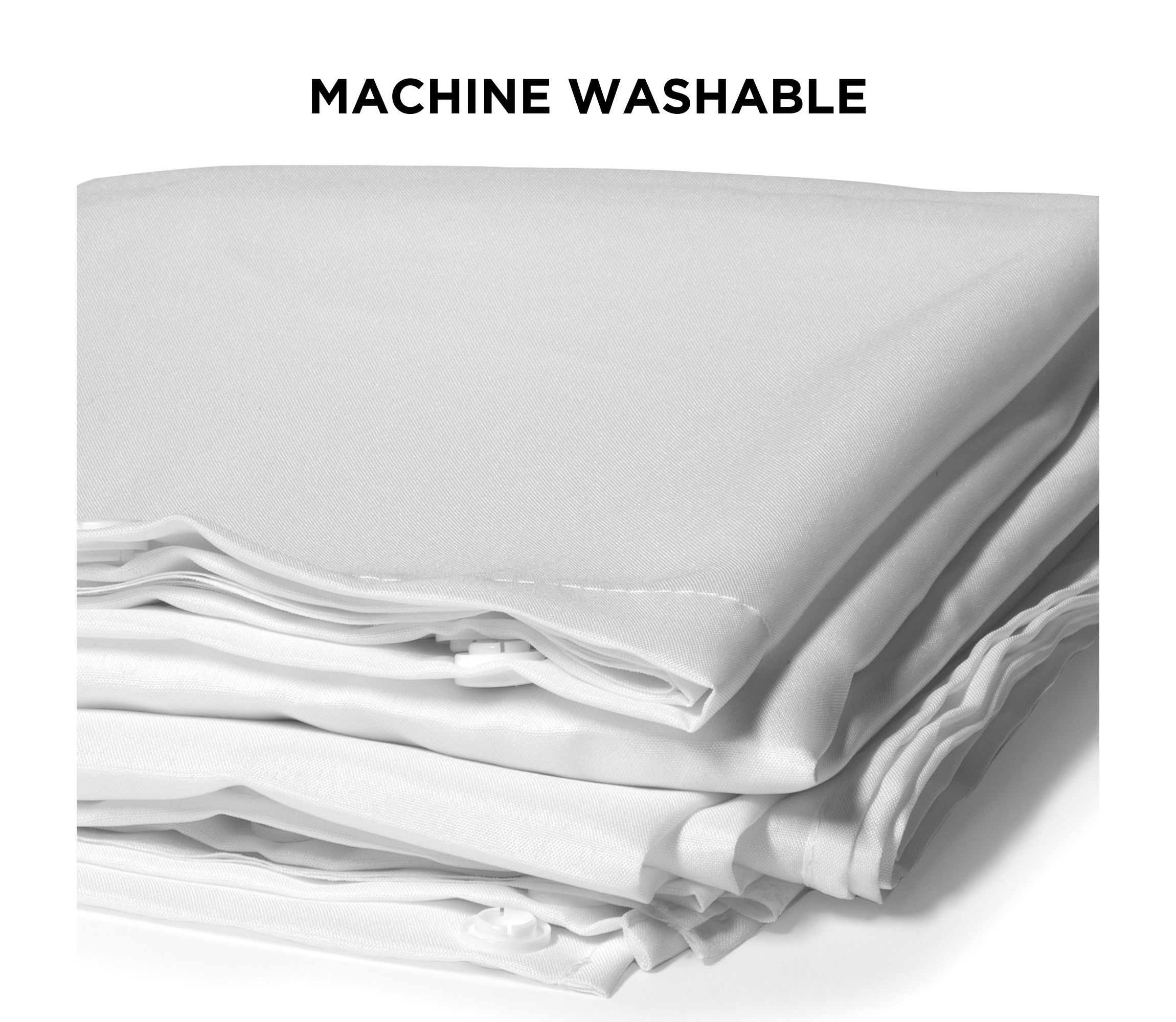 Hookless Its A Snap Shower Curtain Replacement Liner, Fabric Shower Curtain Liner with Magnets, Hookless Curtain with No Sheer Window
