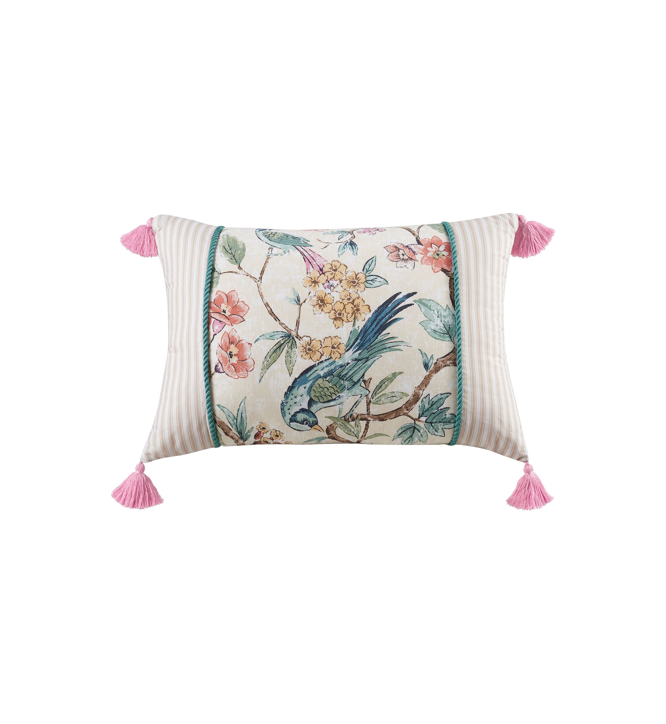 Aviary Garden Decorative Pillow