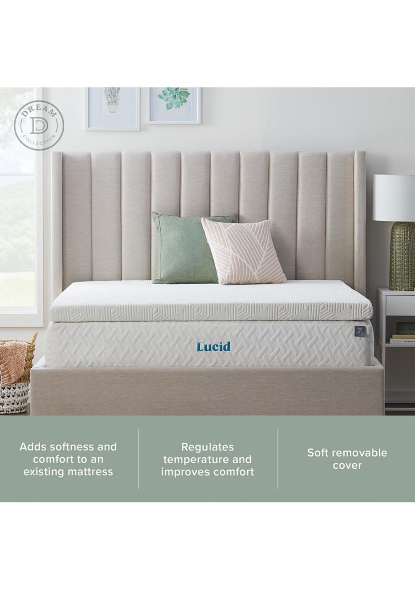 2 Inch Gel Memory Foam Topper with Cover