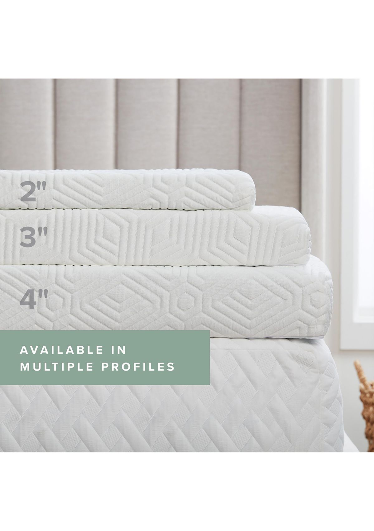2 Inch Gel Memory Foam Topper with Cover