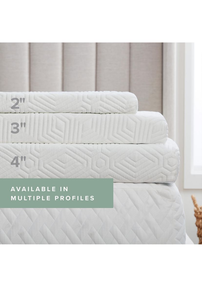 2 Inch Gel Memory Foam Topper with Cover